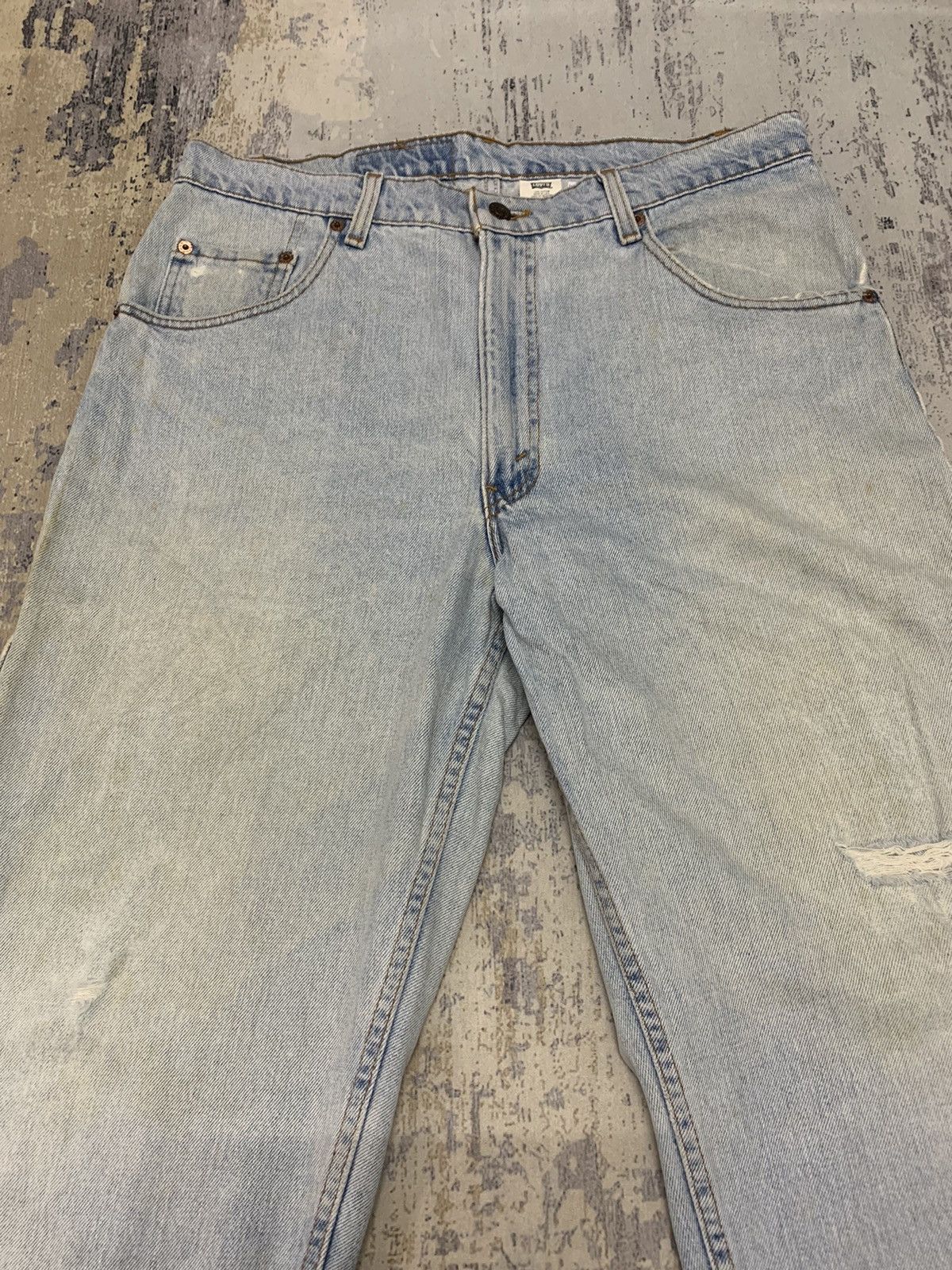 Levi's VTG 90s Levi's 560 Loose Fit Tapered Leg Jeans Made In USA Size US 35 - 3 Thumbnail