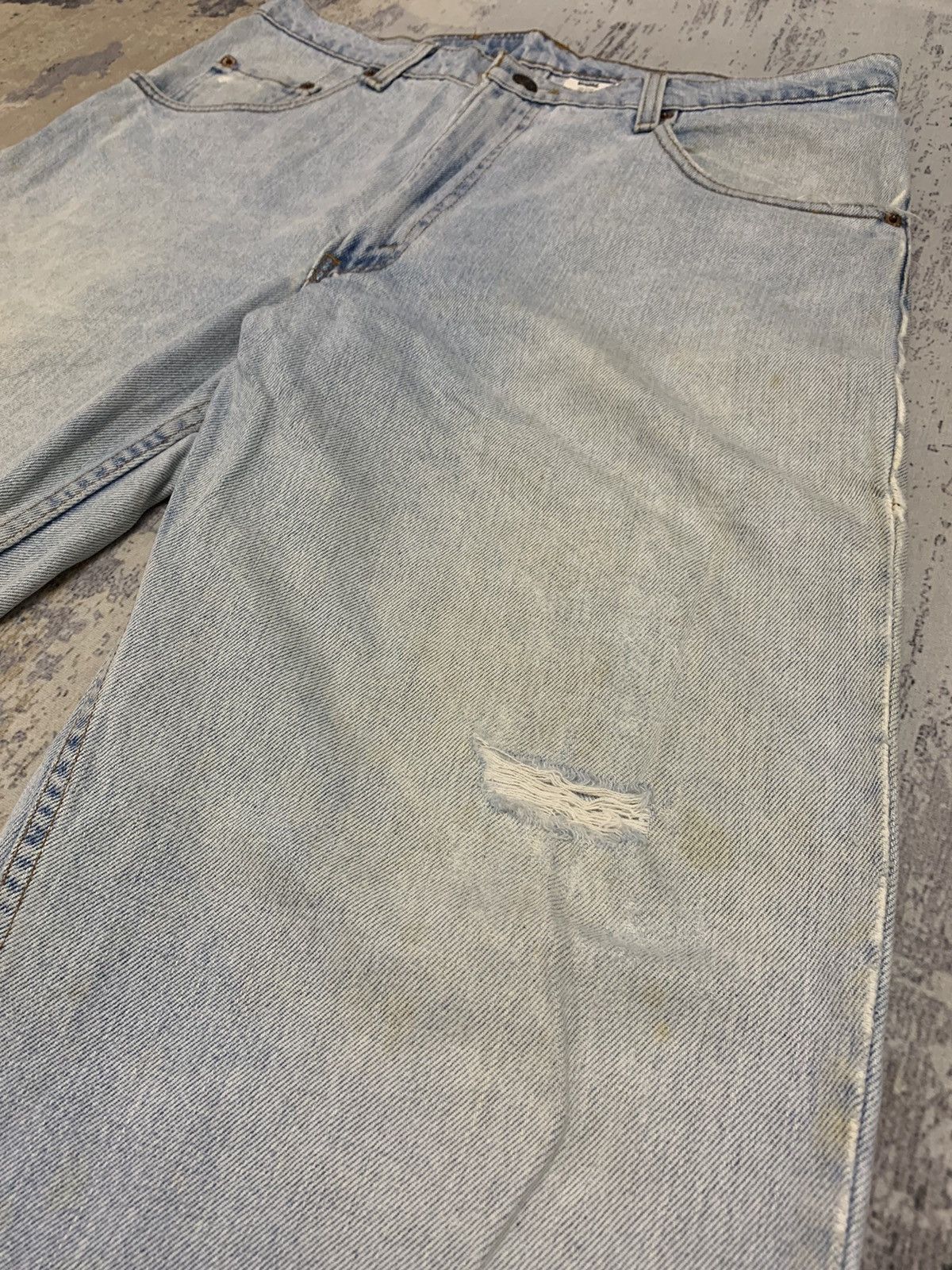 Levi's VTG 90s Levi's 560 Loose Fit Tapered Leg Jeans Made In USA Size US 35 - 4 Thumbnail
