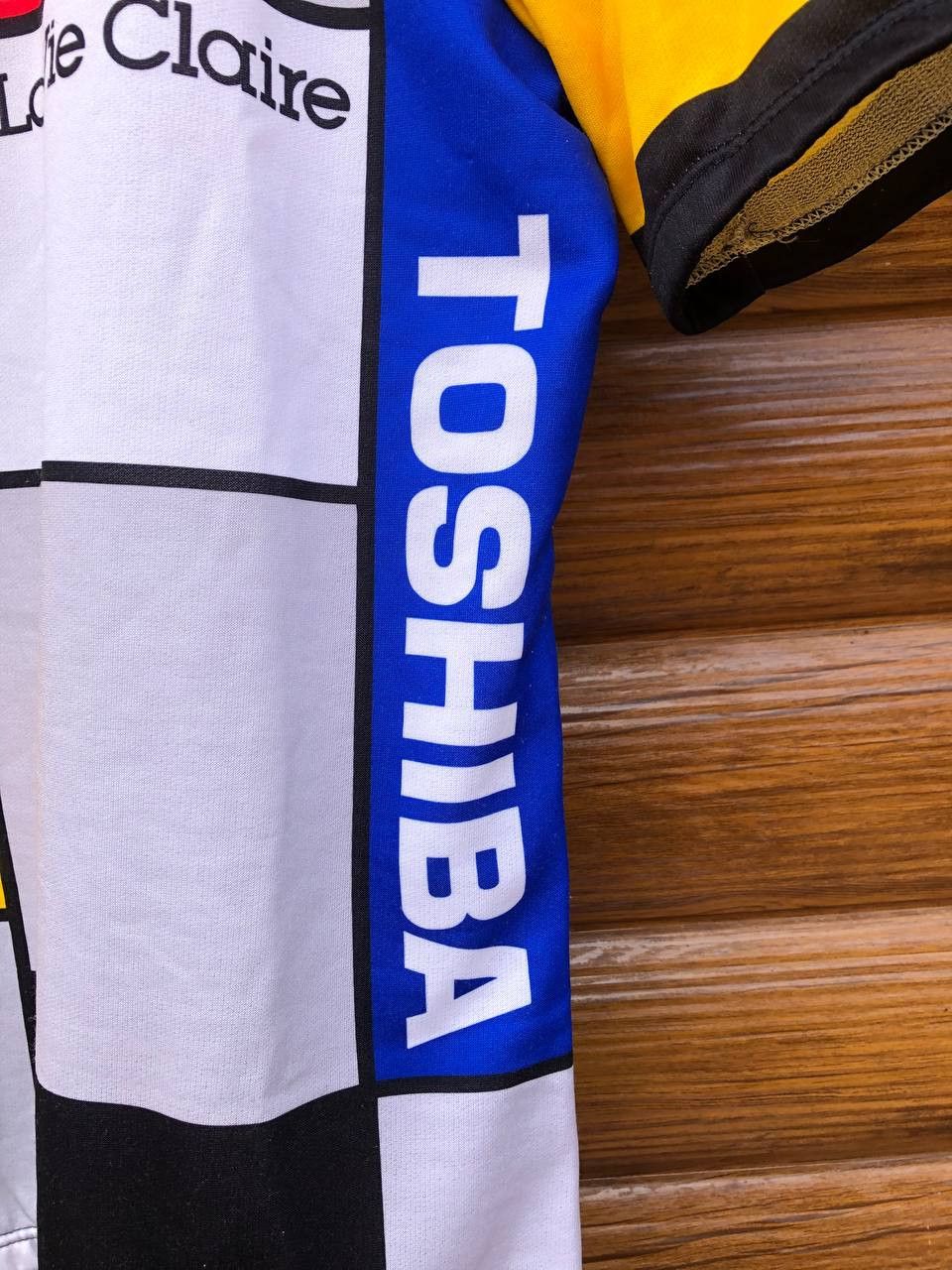 Vintage VINTAGE Toshiba La Vie Claire Cycle Jersey Size US M / EU 48-50 / 2 - 4 Thumbnail