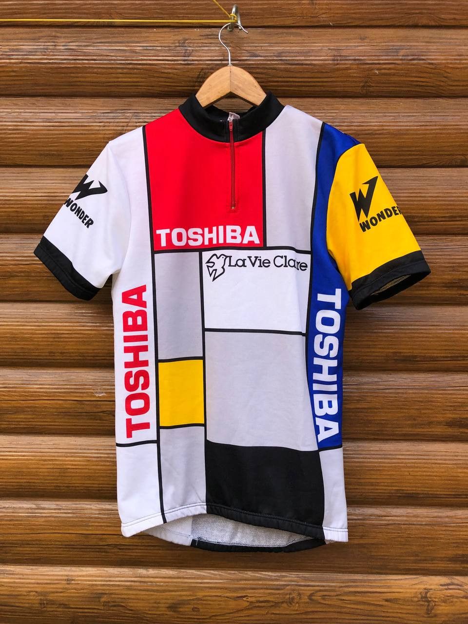 Vintage VINTAGE Toshiba La Vie Claire Cycle Jersey Size US M / EU 48-50 / 2 - 1 Thumbnail