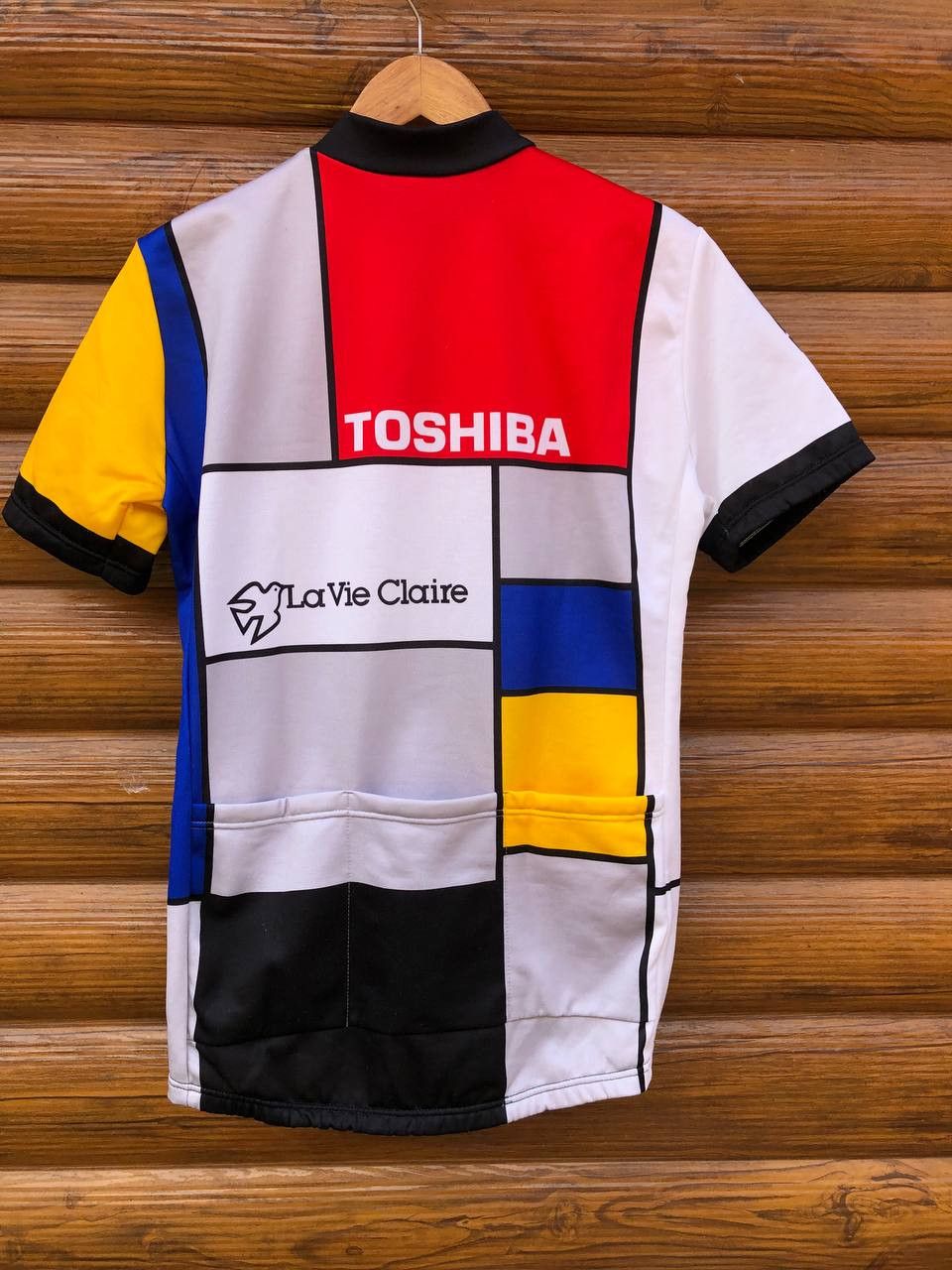 Vintage VINTAGE Toshiba La Vie Claire Cycle Jersey Size US M / EU 48-50 / 2 - 3 Thumbnail