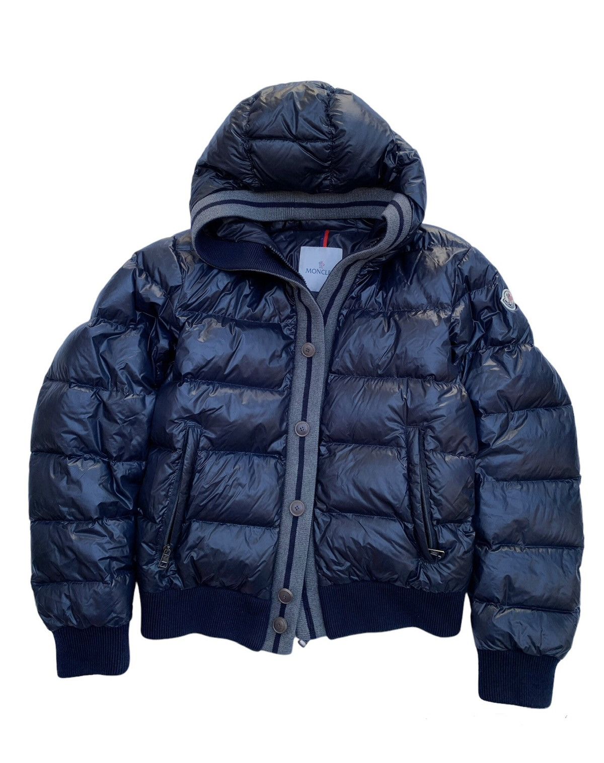 Moncler Navy Cesar Giubboto Quilted Down Jacket
