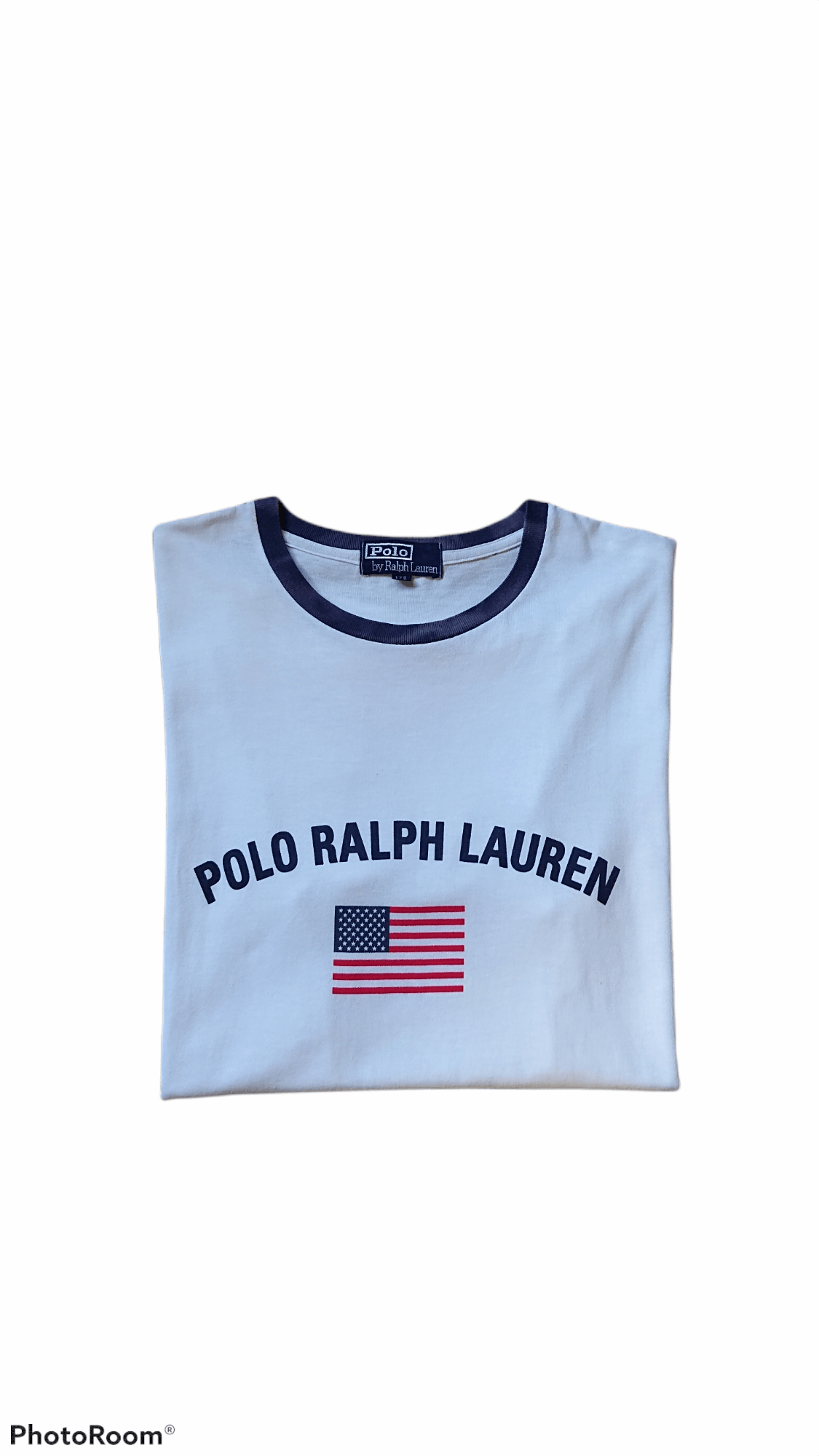 Polo Ralph Lauren × Ralph Lauren × Vintage VINTAGE 90S POLO RALPH LAUREN USA FLAG TEES Size US M / EU 48-50 / 2 - 1 Thumbnail