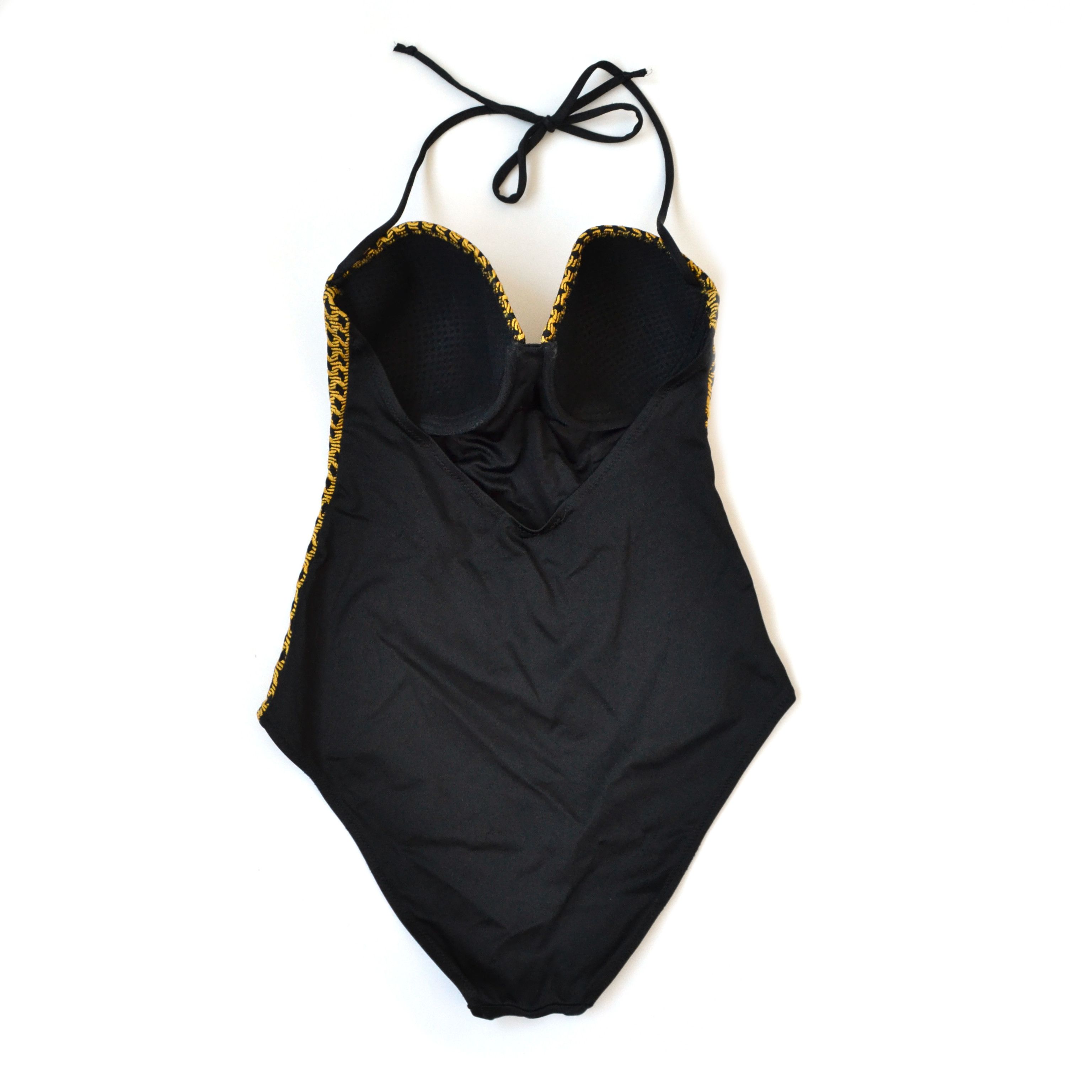 Dior DIOR Swimsuit Bodysuit Swim Womens Black Yellow Vintage Size M / US 6-8 / IT 42-44 - 4 Thumbnail