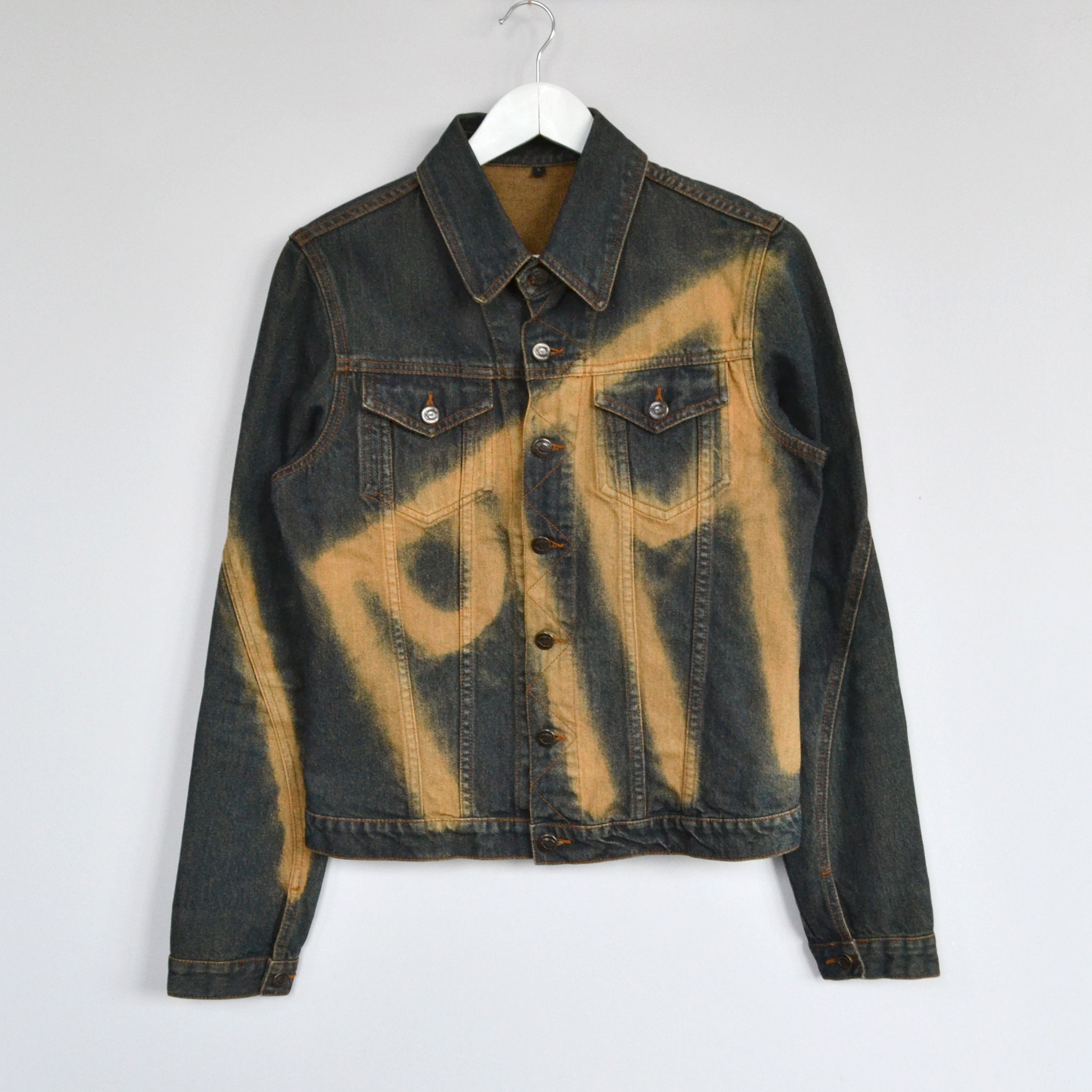 Just Cavalli 🔴 Roberto Cavalli Jacket Denim Vintage Jeans Face Print Size US S / EU 44-46 / 1 - 1 Thumbnail