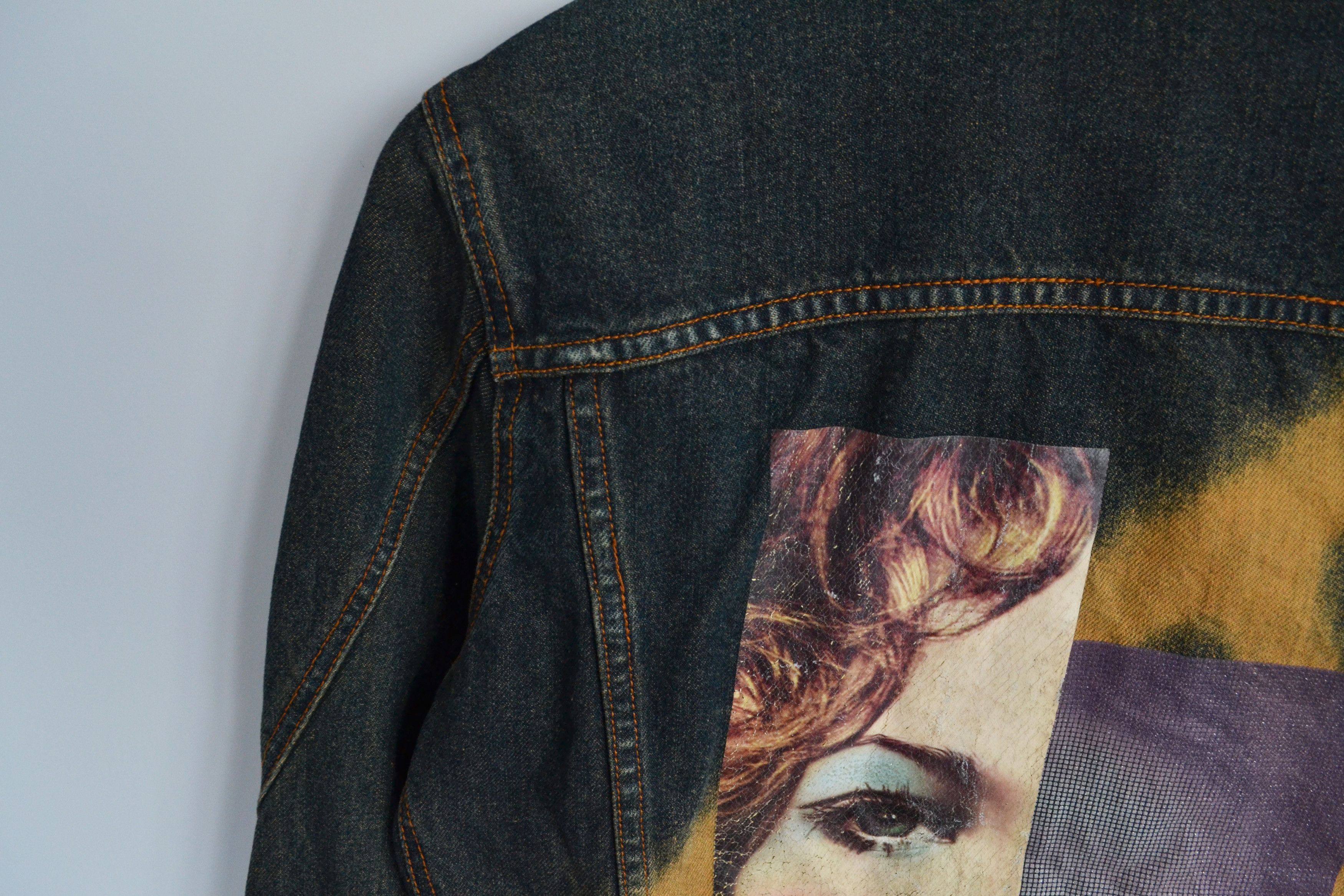 Just Cavalli 🔴 Roberto Cavalli Jacket Denim Vintage Jeans Face Print Size US S / EU 44-46 / 1 - 7 Thumbnail