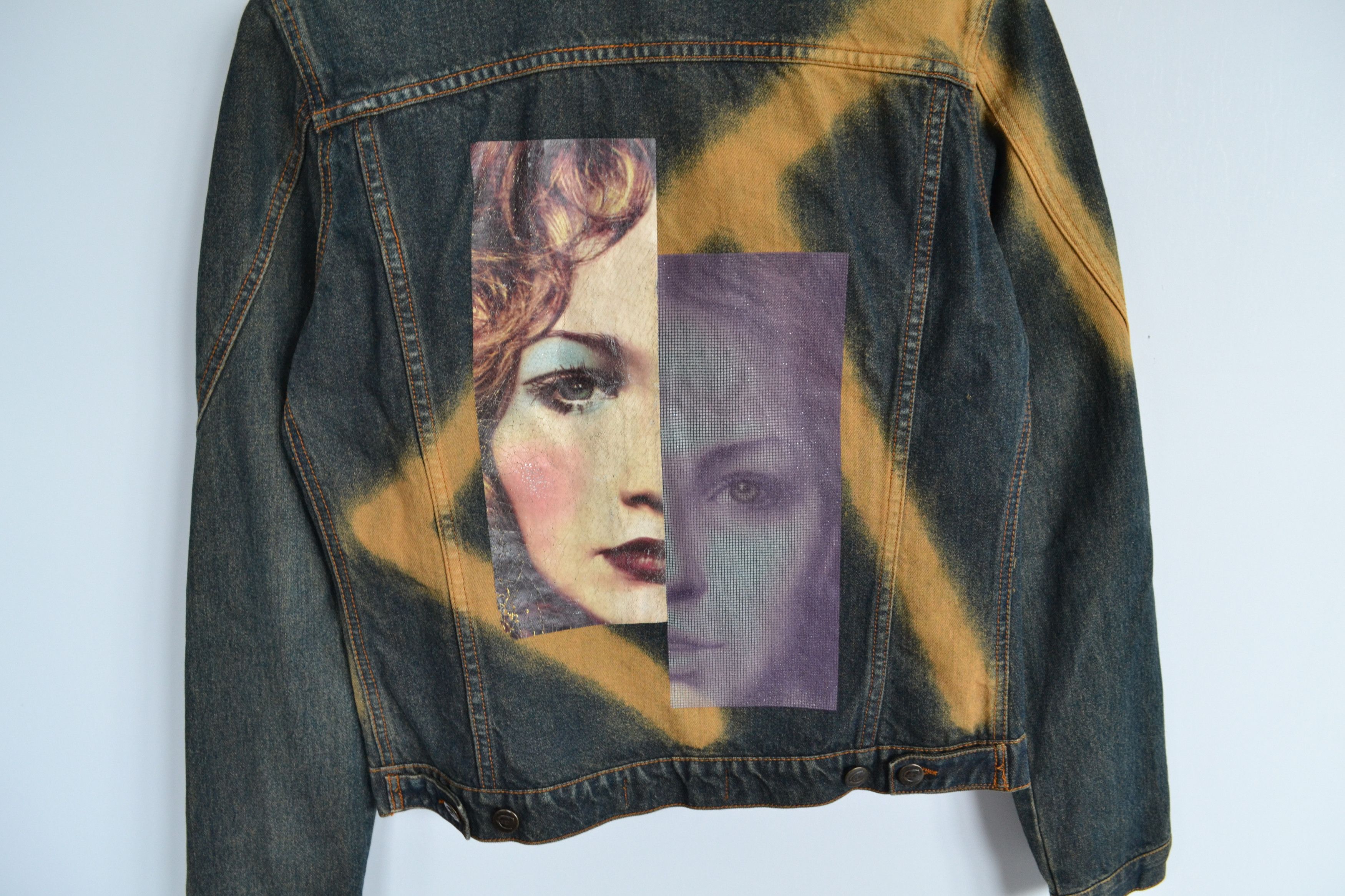Just Cavalli 🔴 Roberto Cavalli Jacket Denim Vintage Jeans Face Print Size US S / EU 44-46 / 1 - 3 Thumbnail