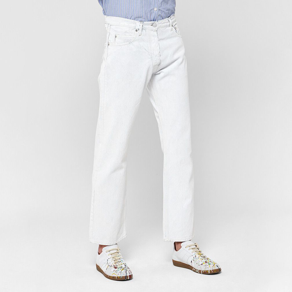 image of Maison Margiela Painted Jeans Pants Paint H&m in White, Men's (Size 26)