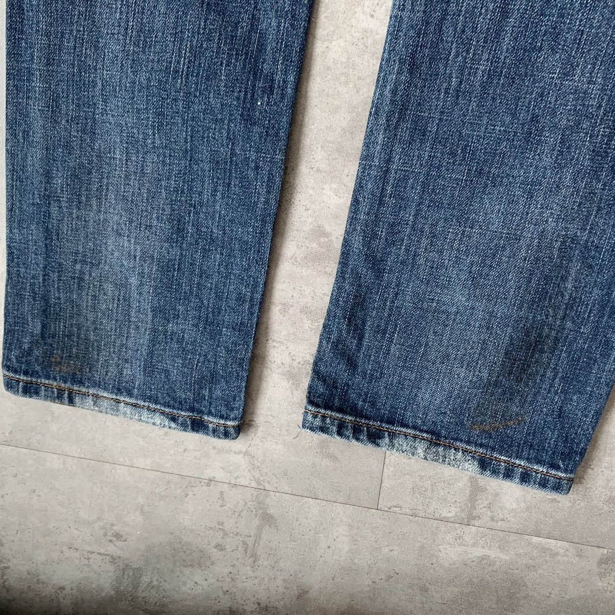 John Galliano John Galliano Jeans Logo Denim Blue Printed Gold Pants Size 28" / US 6 / IT 42 - 10 Thumbnail