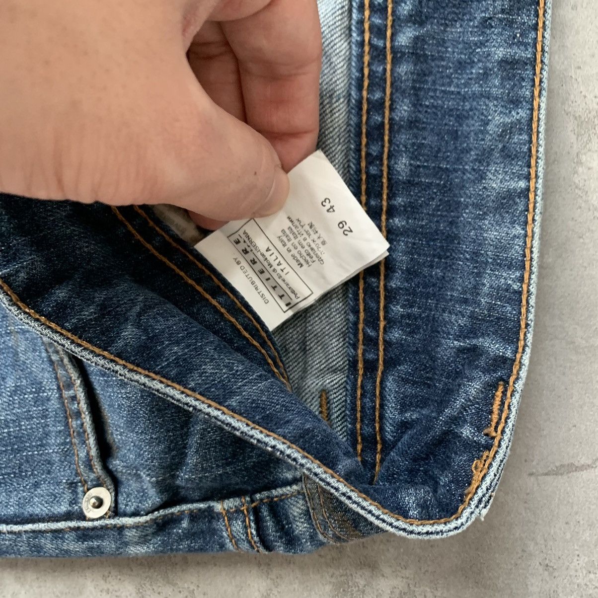 John Galliano John Galliano Jeans Logo Denim Blue Printed Gold Pants Size 28" / US 6 / IT 42 - 5 Thumbnail
