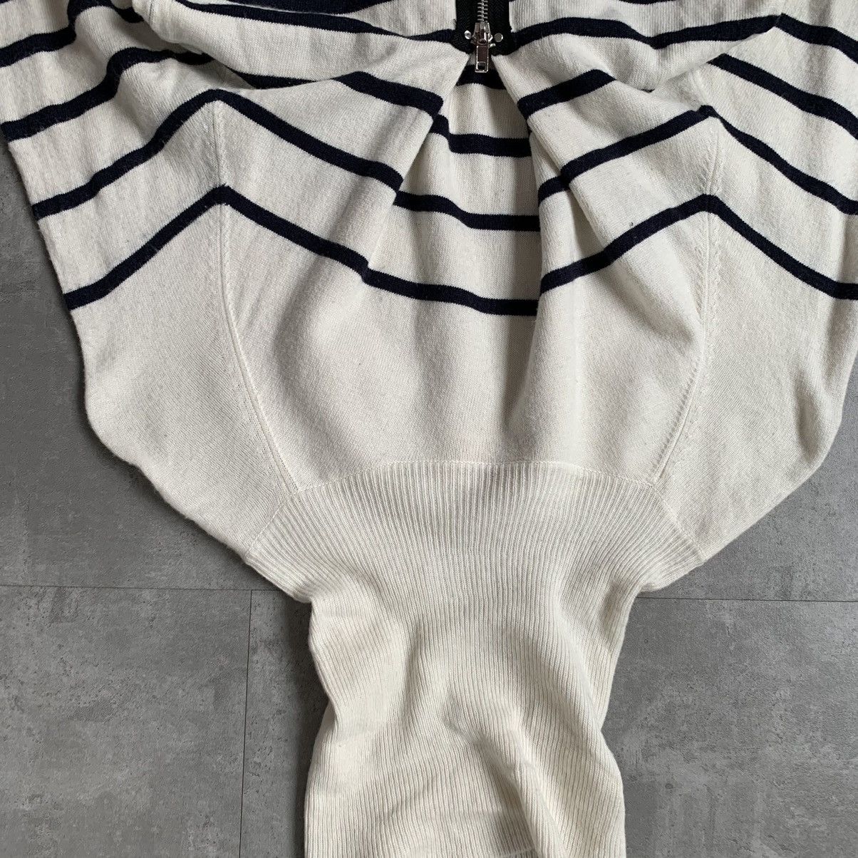 Jean Paul Gaultier Jean Paul Gaultier Sweater Striped Jumper Zip Lindex Blue Size M / US 6-8 / IT 42-44 - 8 Thumbnail