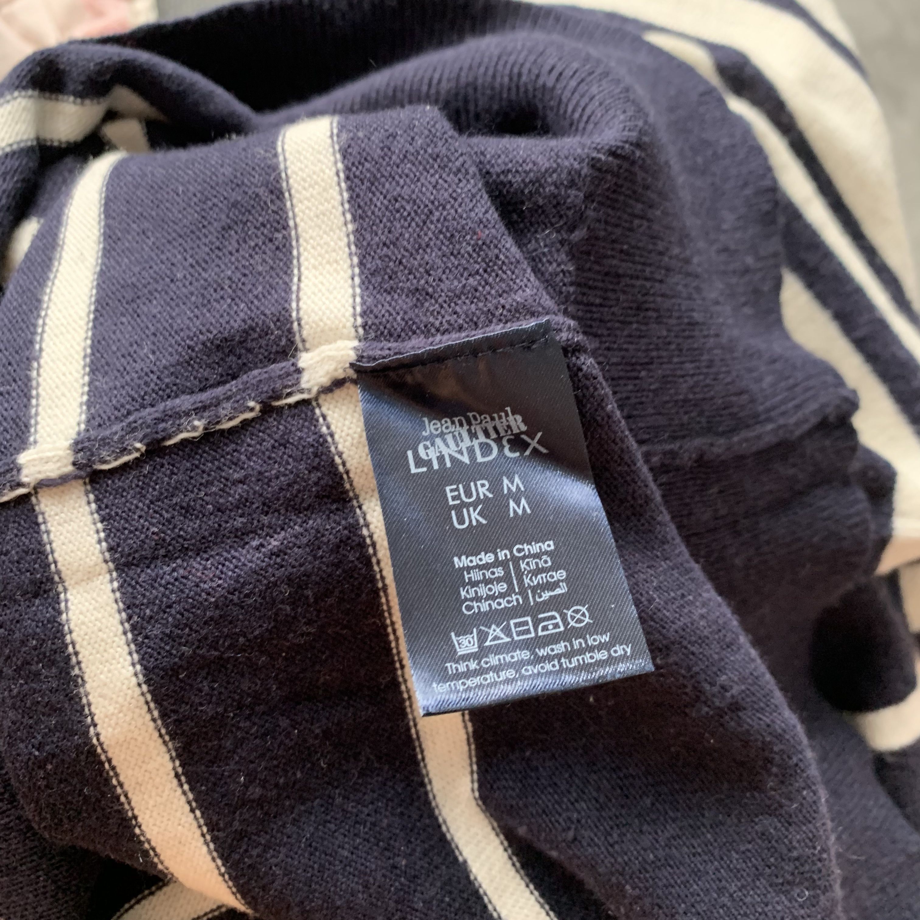Jean Paul Gaultier Jean Paul Gaultier Sweater Striped Jumper Zip Lindex Blue Size M / US 6-8 / IT 42-44 - 10 Thumbnail