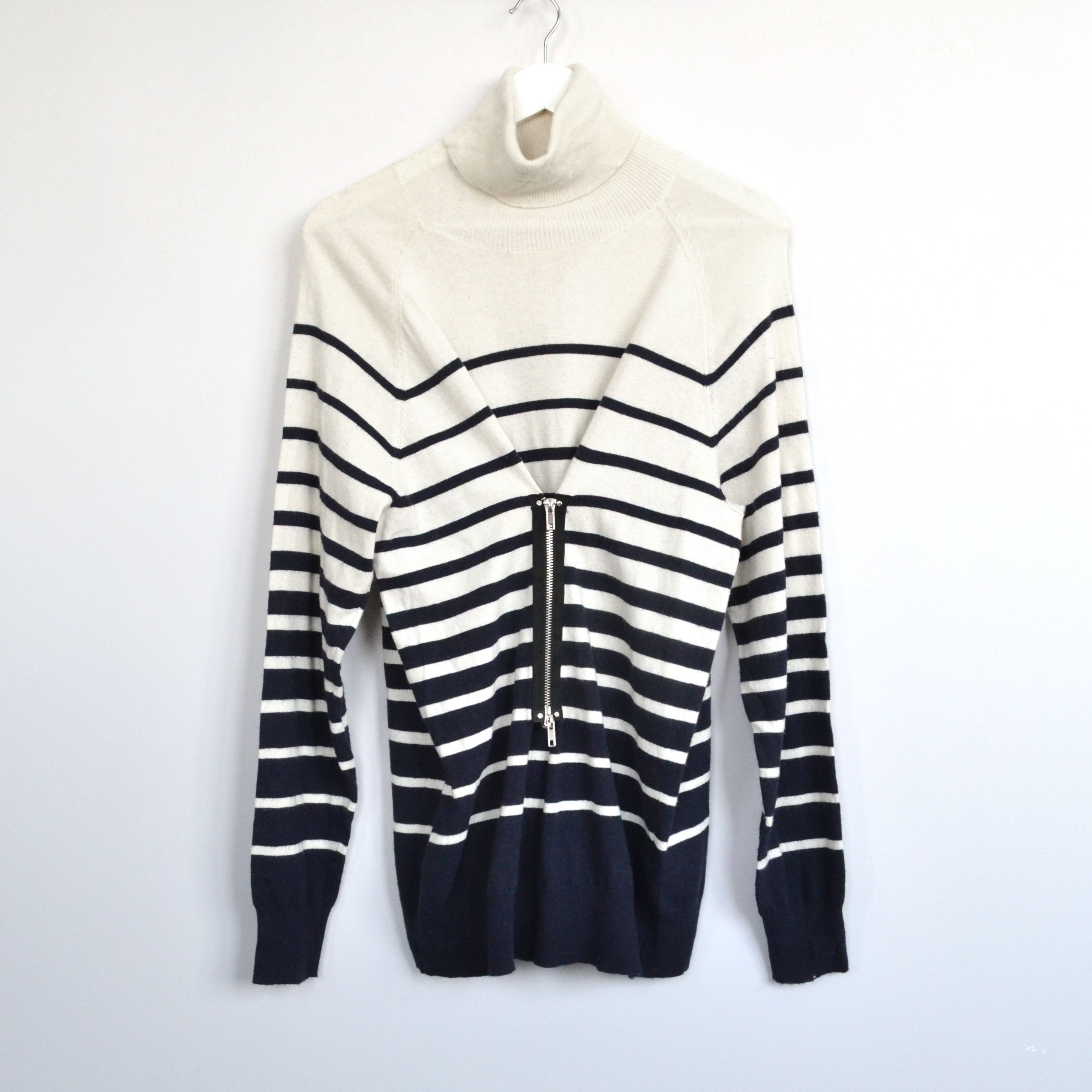 Jean Paul Gaultier Jean Paul Gaultier Sweater Striped Jumper Zip Lindex Blue Size M / US 6-8 / IT 42-44 - 5 Thumbnail