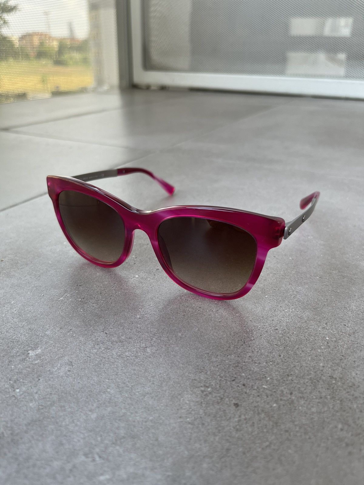 Emporio Armani Giorgio Armani AR8011 5182/13 Pink Silver Cat EyesSunglasses Size ONE SIZE - 1 Thumbnail
