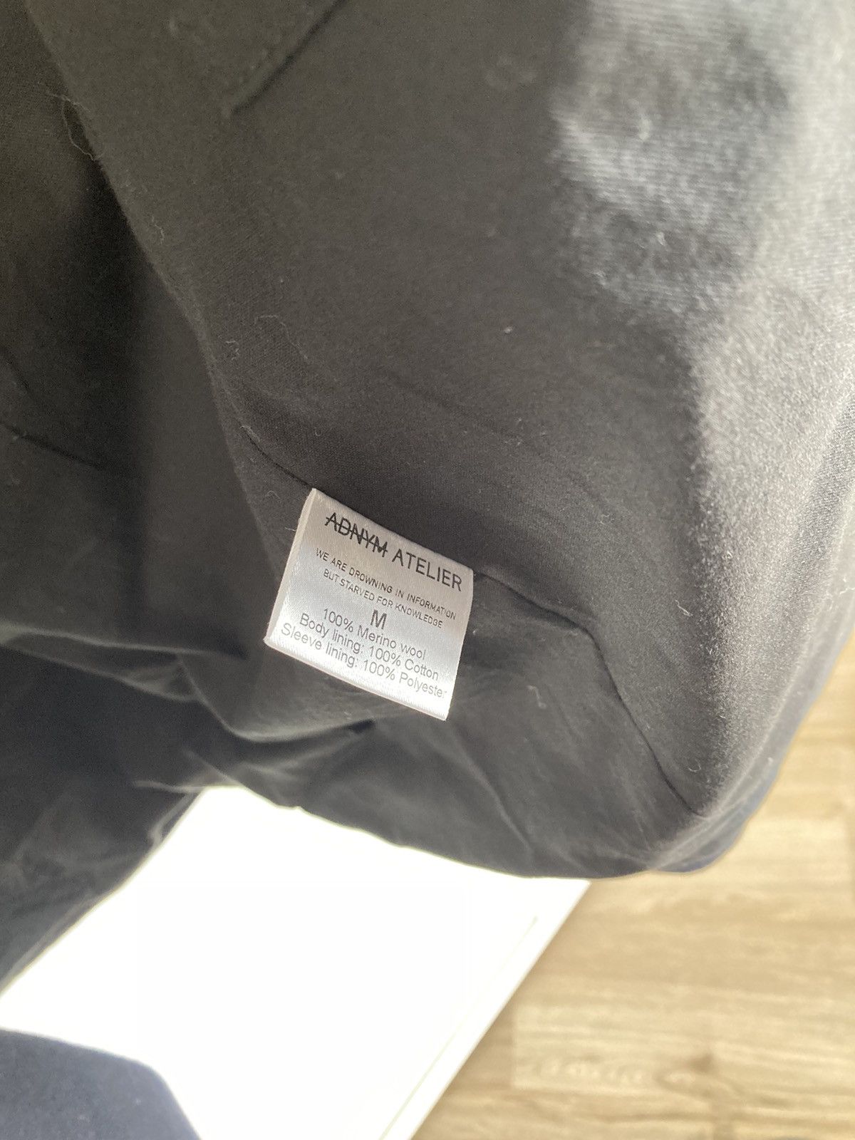Designer ADNYM Atelier - Paw Coat Wool (Black Navy) Size US M / EU 48-50 / 2 - 9 Thumbnail