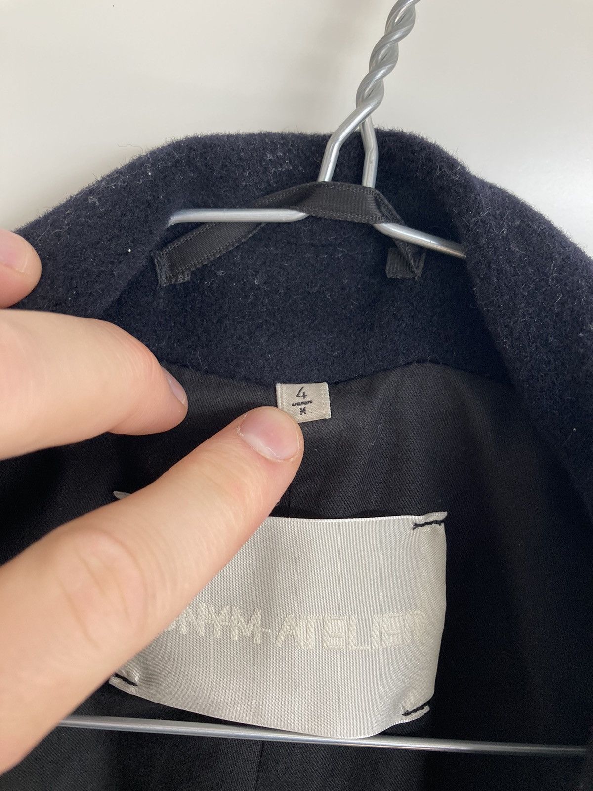 Designer ADNYM Atelier - Paw Coat Wool (Black Navy) Size US M / EU 48-50 / 2 - 10 Thumbnail