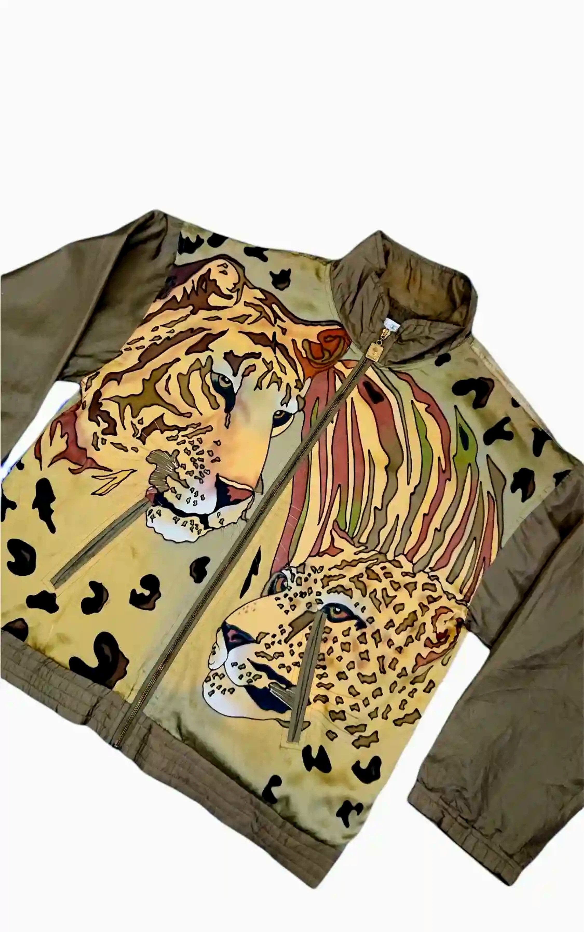Japanese Brand × SikSilk Vintage 80s Rare Designers By Emily Fully Overprint Jacket Size US XL / EU 56 / 4 - 1 Thumbnail
