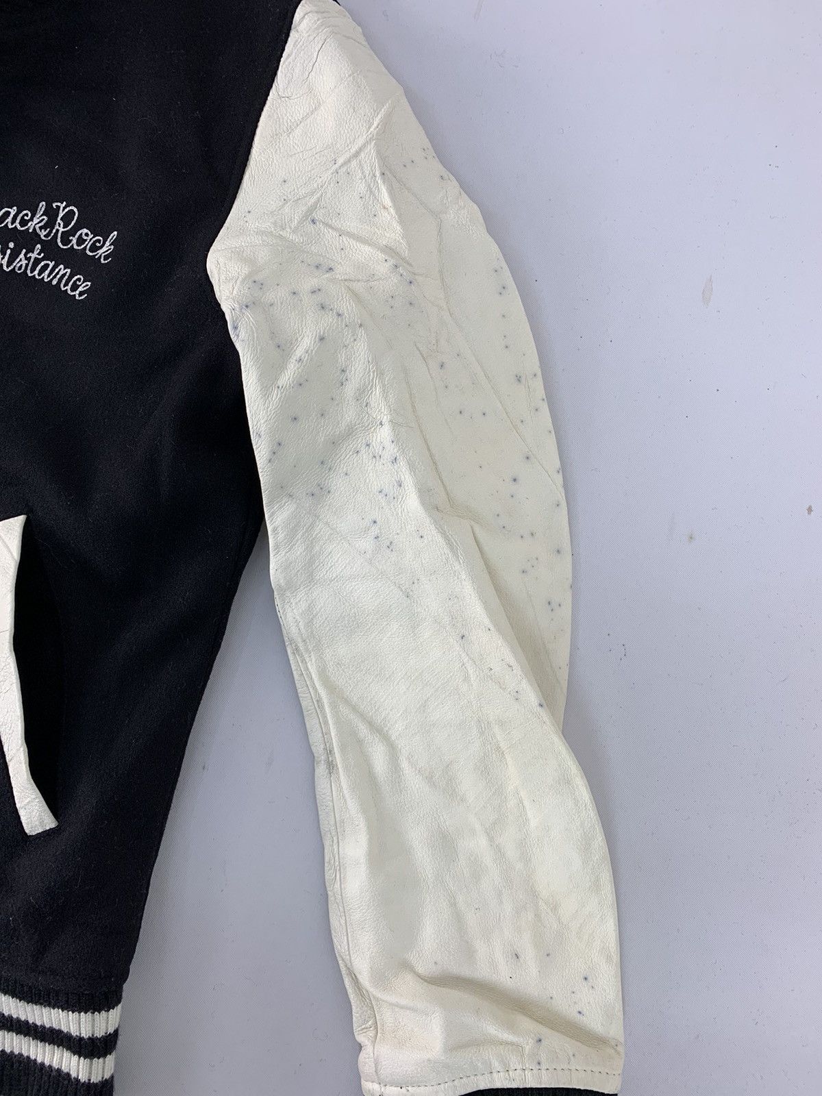 Japanese Brand Azul No Ceiling Fairbanks 142 Leather Sleeve Rock Jacket Size US M / EU 48-50 / 2 - 18 Thumbnail