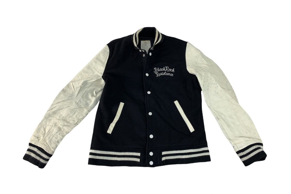 Japanese Brand Azul No Ceiling Fairbanks 142 Leather Sleeve Rock Jacket Size US M / EU 48-50 / 2 - 2 Thumbnail