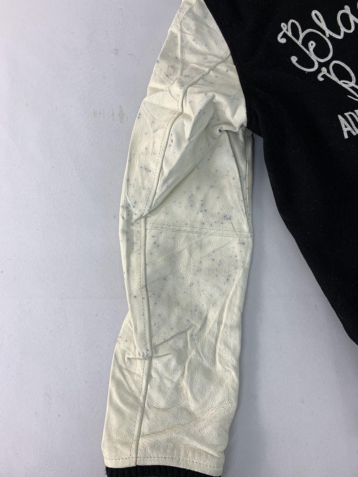 Japanese Brand Azul No Ceiling Fairbanks 142 Leather Sleeve Rock Jacket Size US M / EU 48-50 / 2 - 14 Thumbnail