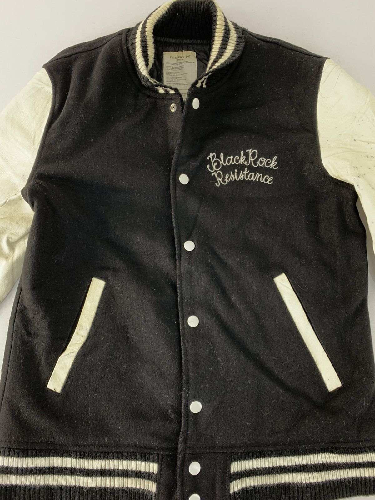 Japanese Brand Azul No Ceiling Fairbanks 142 Leather Sleeve Rock Jacket Size US M / EU 48-50 / 2 - 4 Thumbnail