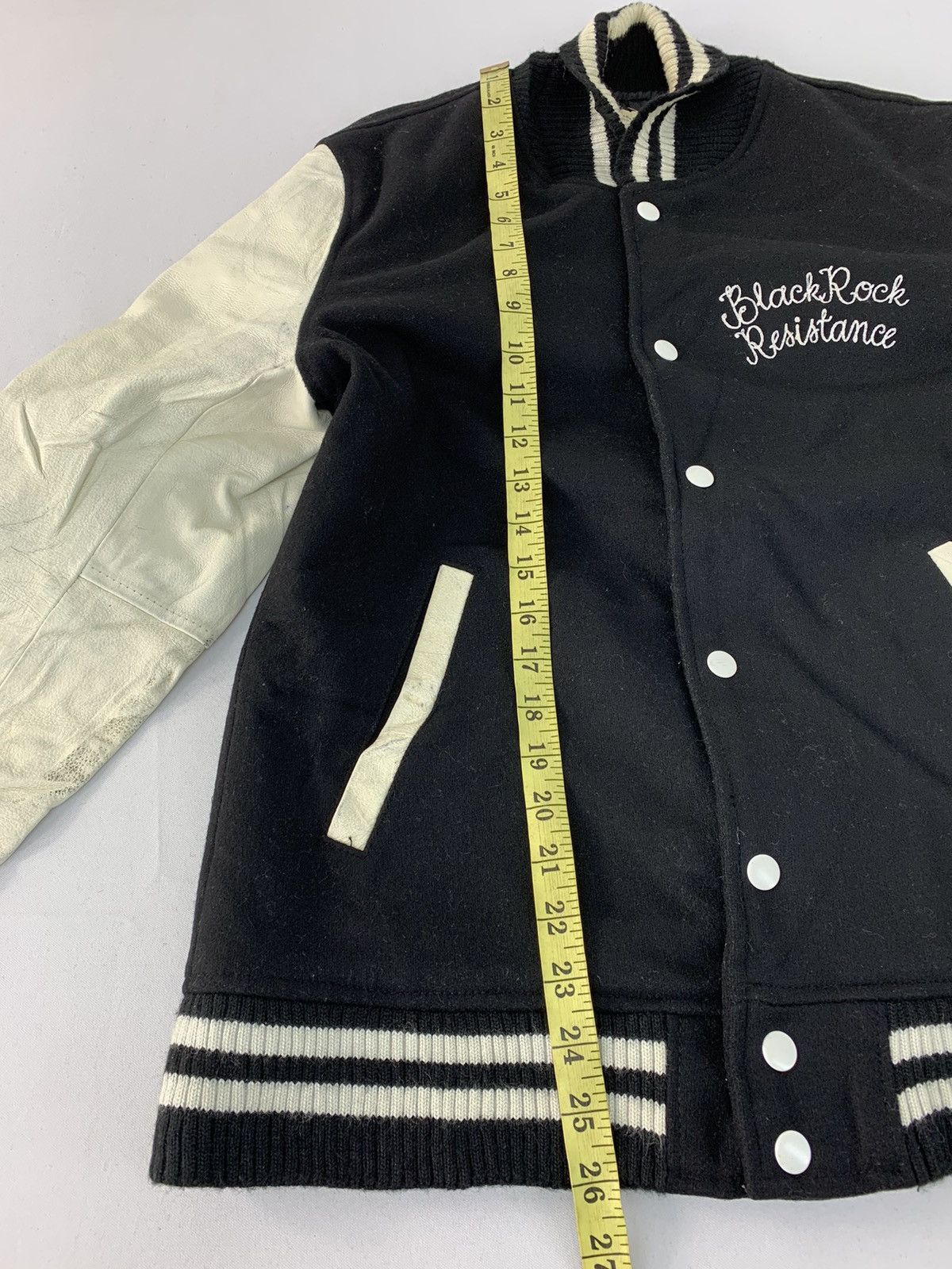 Japanese Brand Azul No Ceiling Fairbanks 142 Leather Sleeve Rock Jacket Size US M / EU 48-50 / 2 - 12 Thumbnail