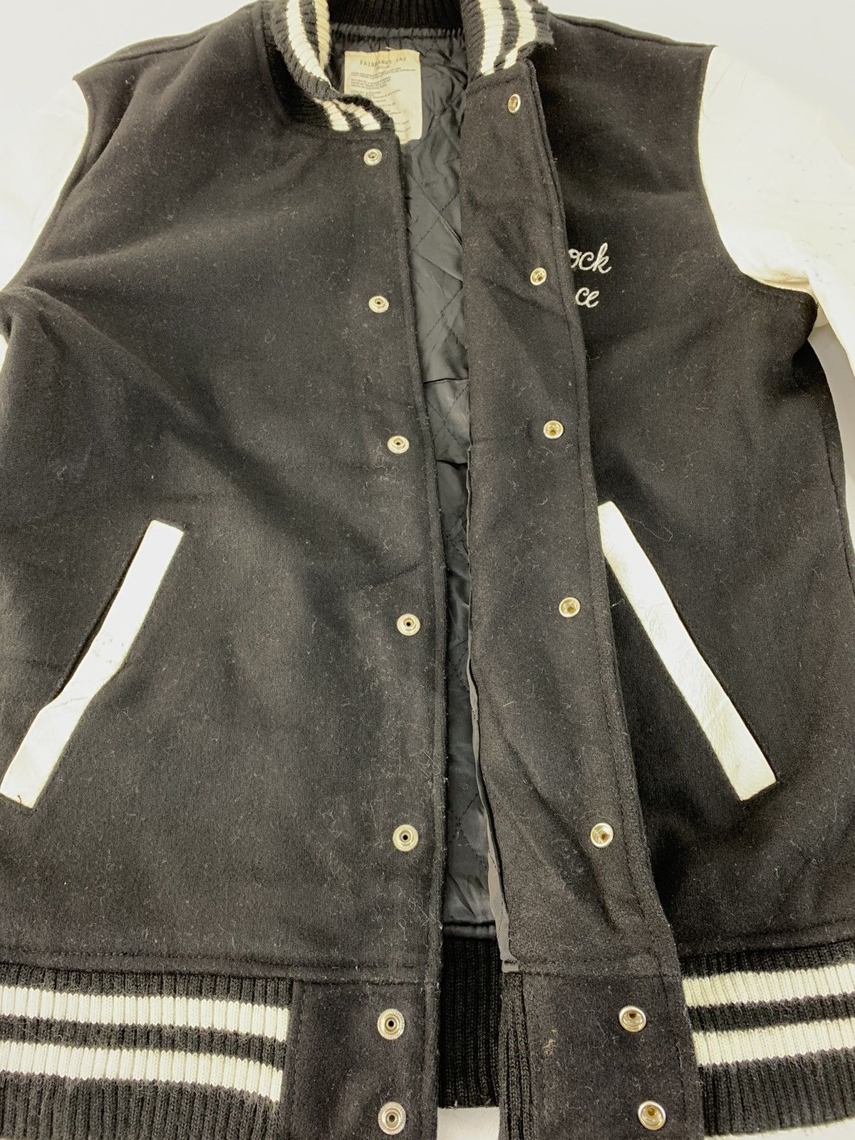 Japanese Brand Azul No Ceiling Fairbanks 142 Leather Sleeve Rock Jacket Size US M / EU 48-50 / 2 - 5 Thumbnail