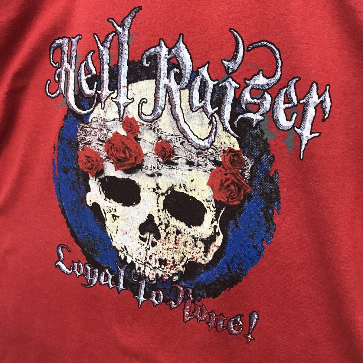 Fruit Of The Loom × Vintage Rare!! Vintage Hell Raiser Skull Graphic Movie Tee Size US L / EU 52-54 / 3 - 5 Thumbnail