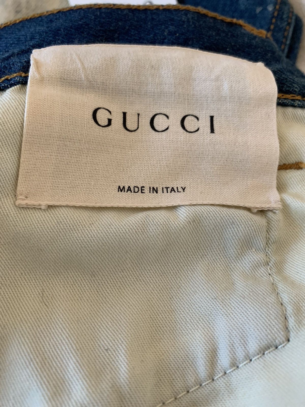 Gucci (NWT) Gucci punk bleached denim jeans Size US 30 / EU 46 - 10 Thumbnail