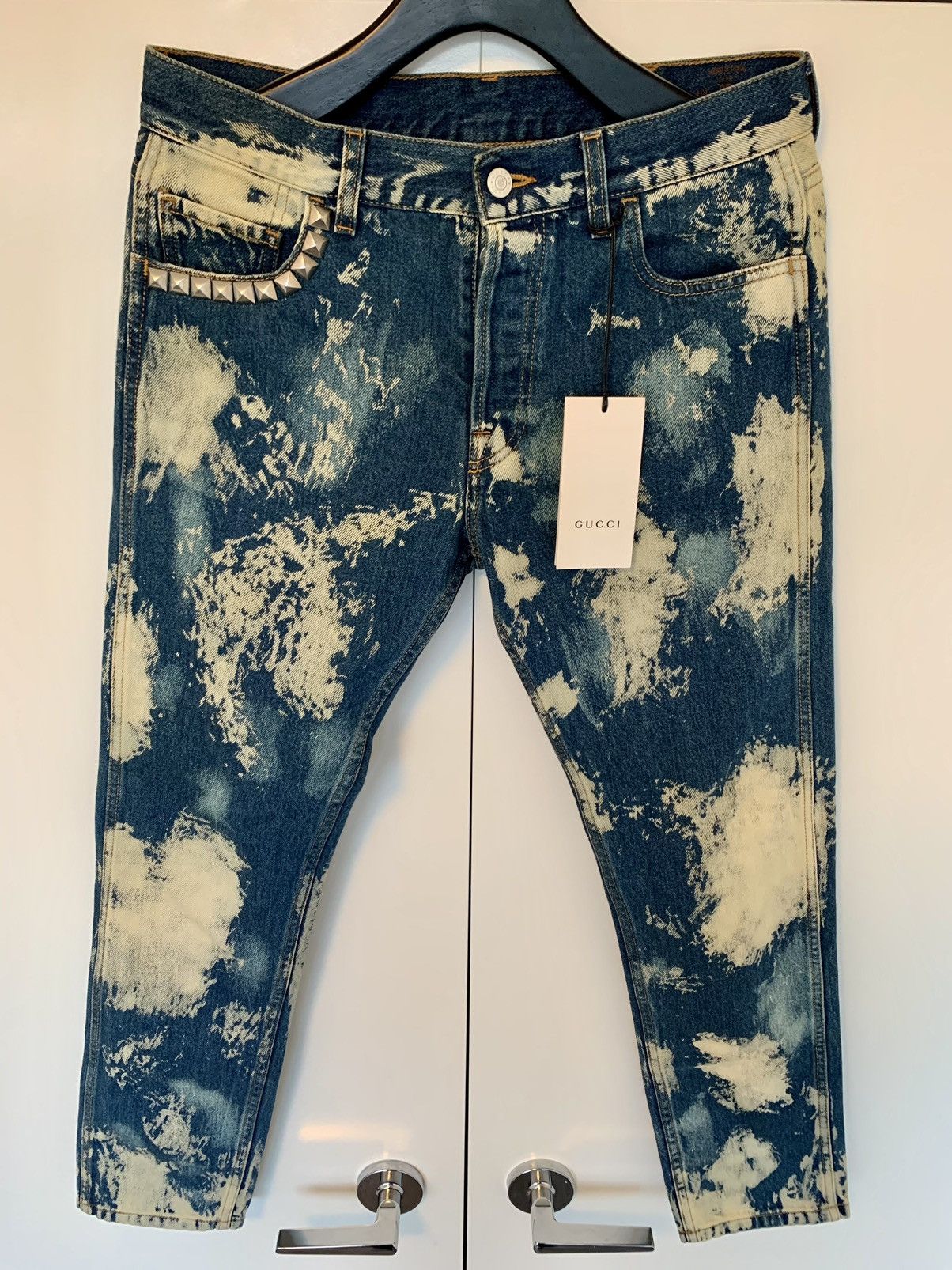 Gucci (NWT) Gucci punk bleached denim jeans Size US 30 / EU 46 - 2 Thumbnail