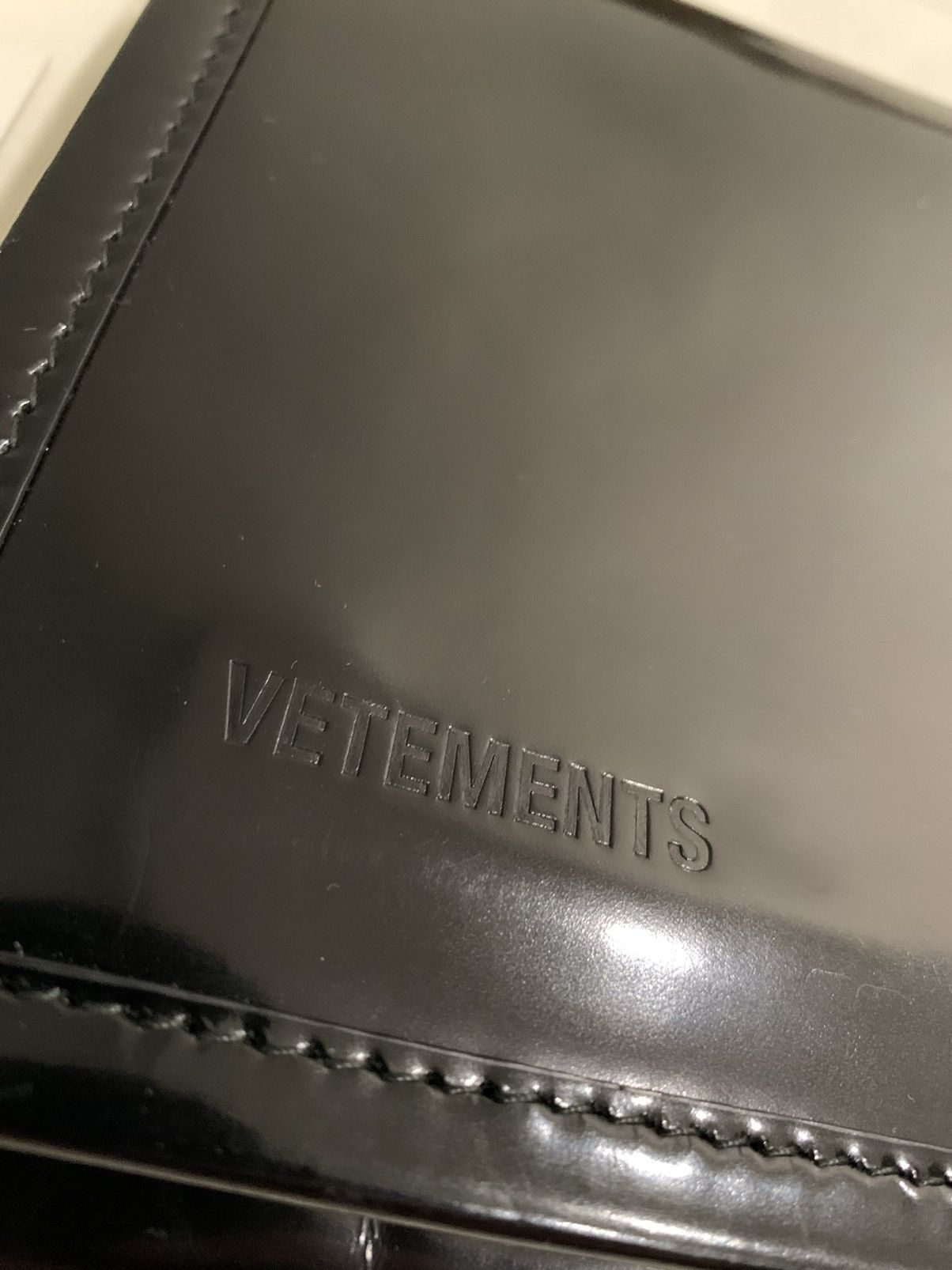 Eastpak × Vetements (NWT $3850) SS’17 Leather clutch bag with chain Size ONE SIZE - 6 Thumbnail