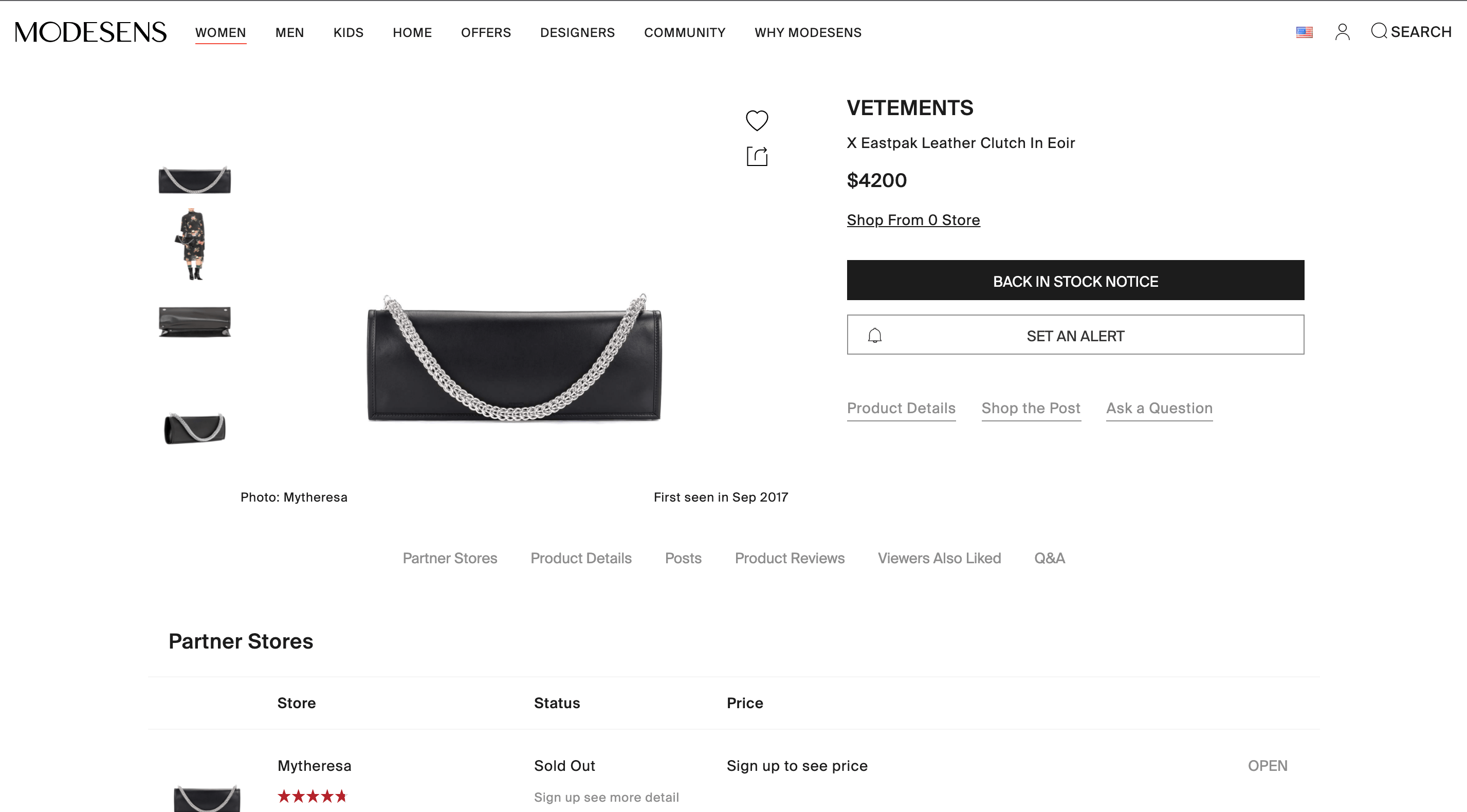 Eastpak × Vetements (NWT $3850) SS’17 Leather clutch bag with chain Size ONE SIZE - 17 Thumbnail