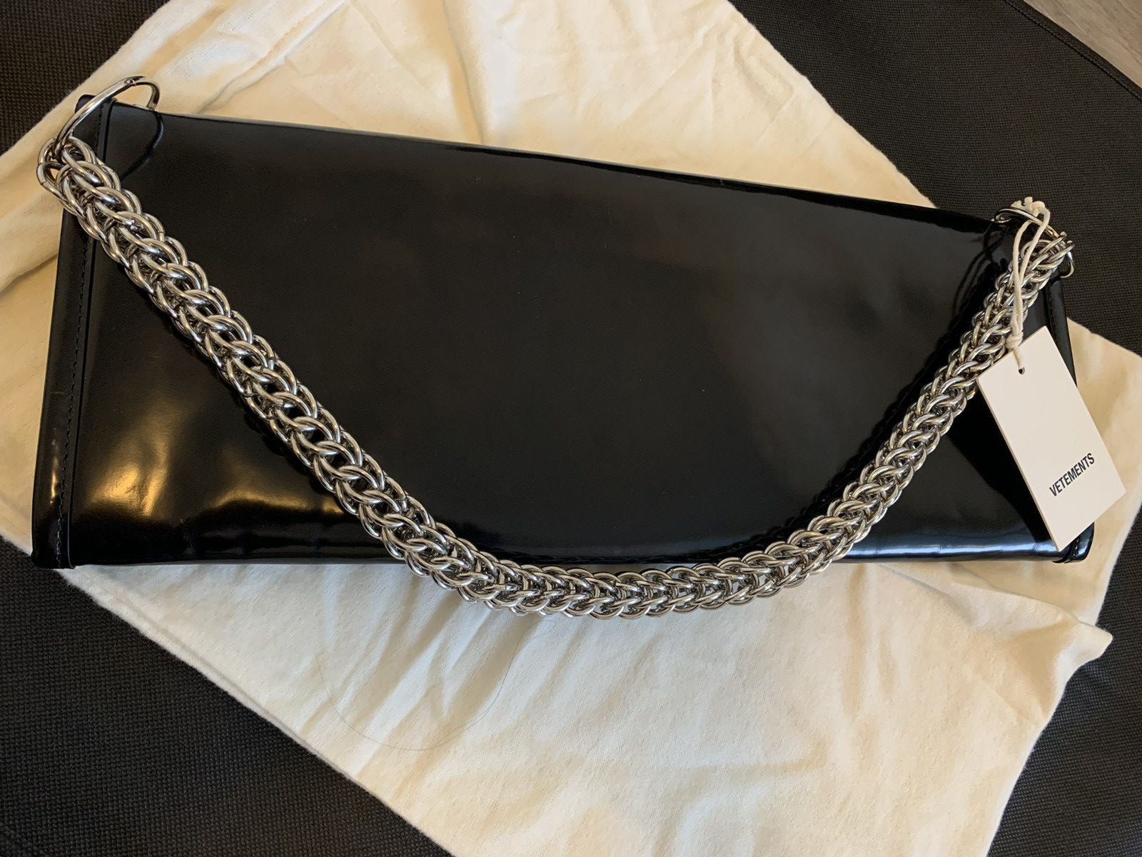 Eastpak × Vetements (NWT $3850) SS’17 Leather clutch bag with chain Size ONE SIZE - 1 Thumbnail