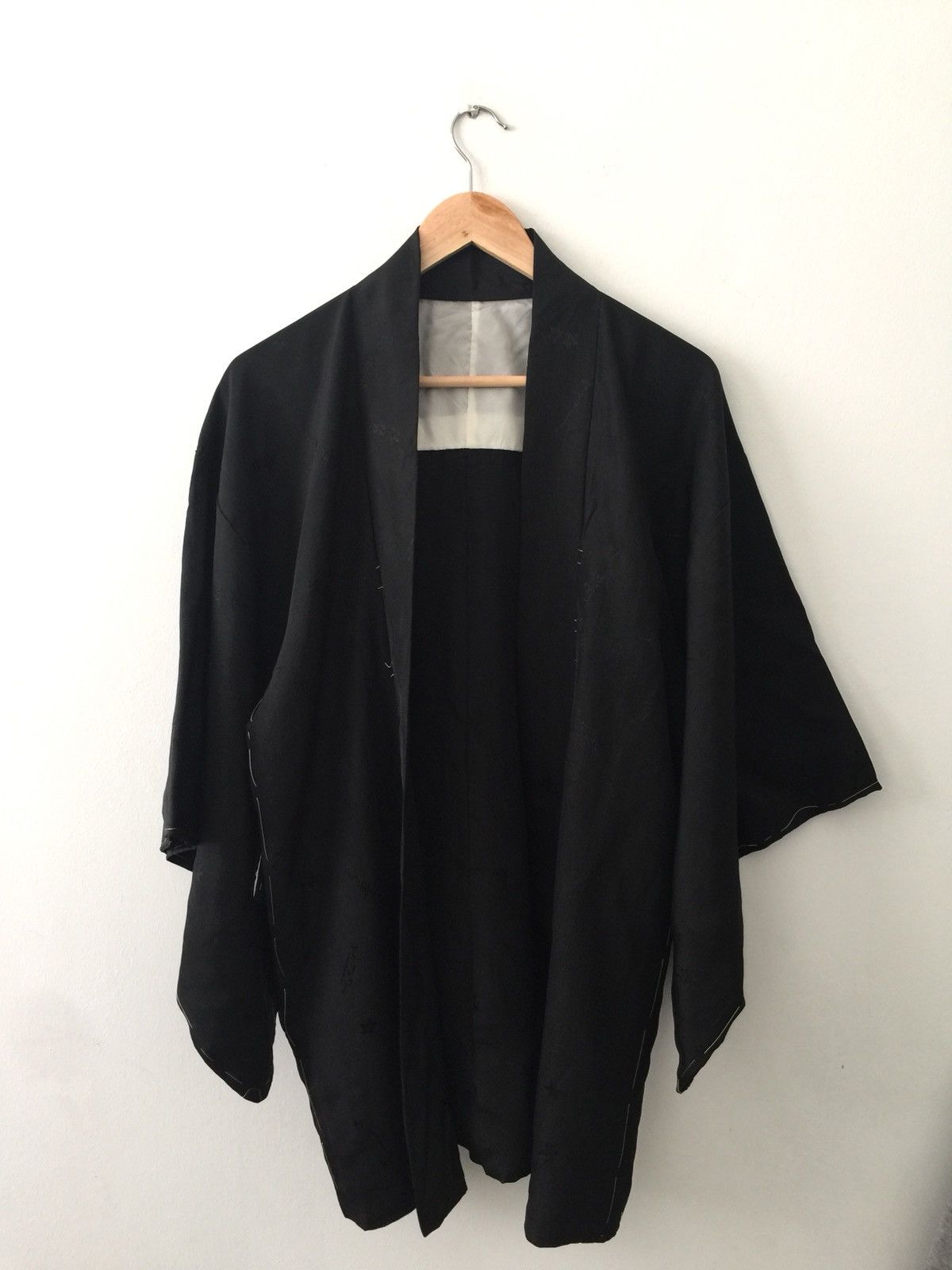 Comme des Garcons Kimono Haori Nice Design Silk Black Style Size US M / EU 48-50 / 2 - 2 Thumbnail