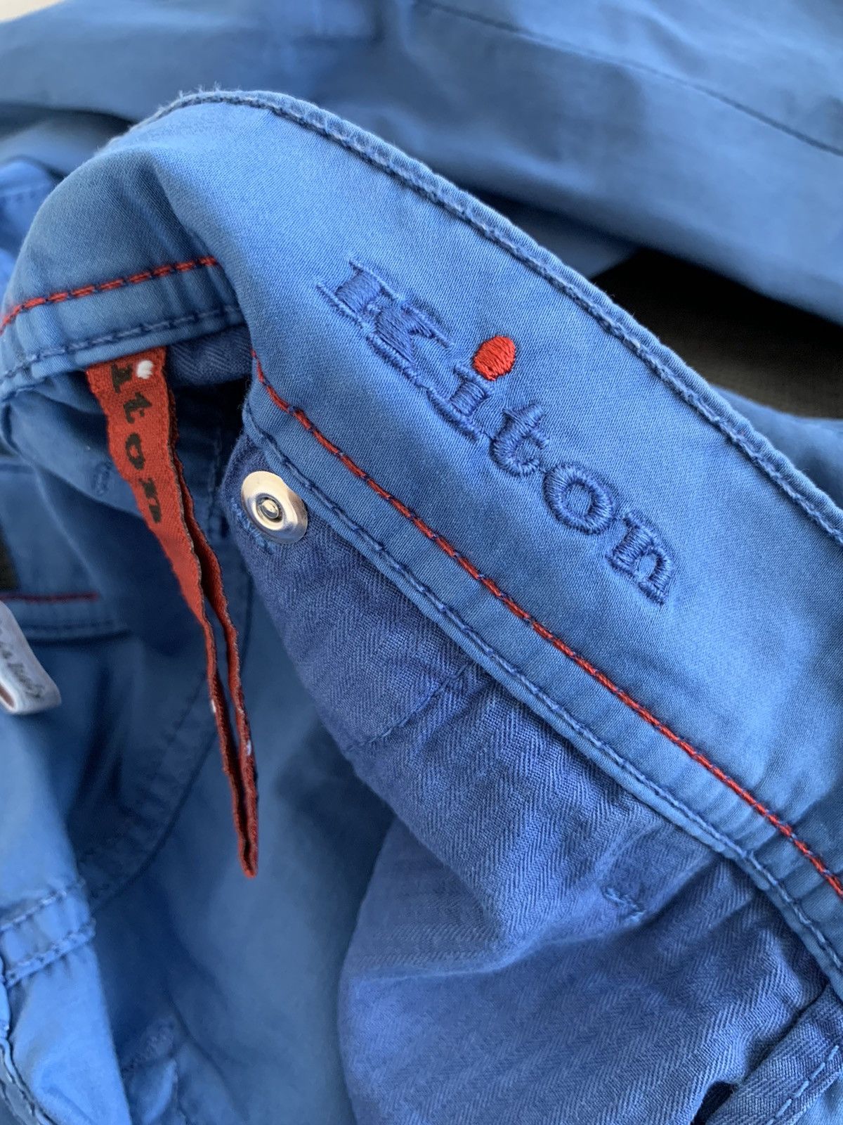 Kiton RRP $1200 Kiton Blue cotton Trousers Size US 30 / EU 46 - 8 Thumbnail
