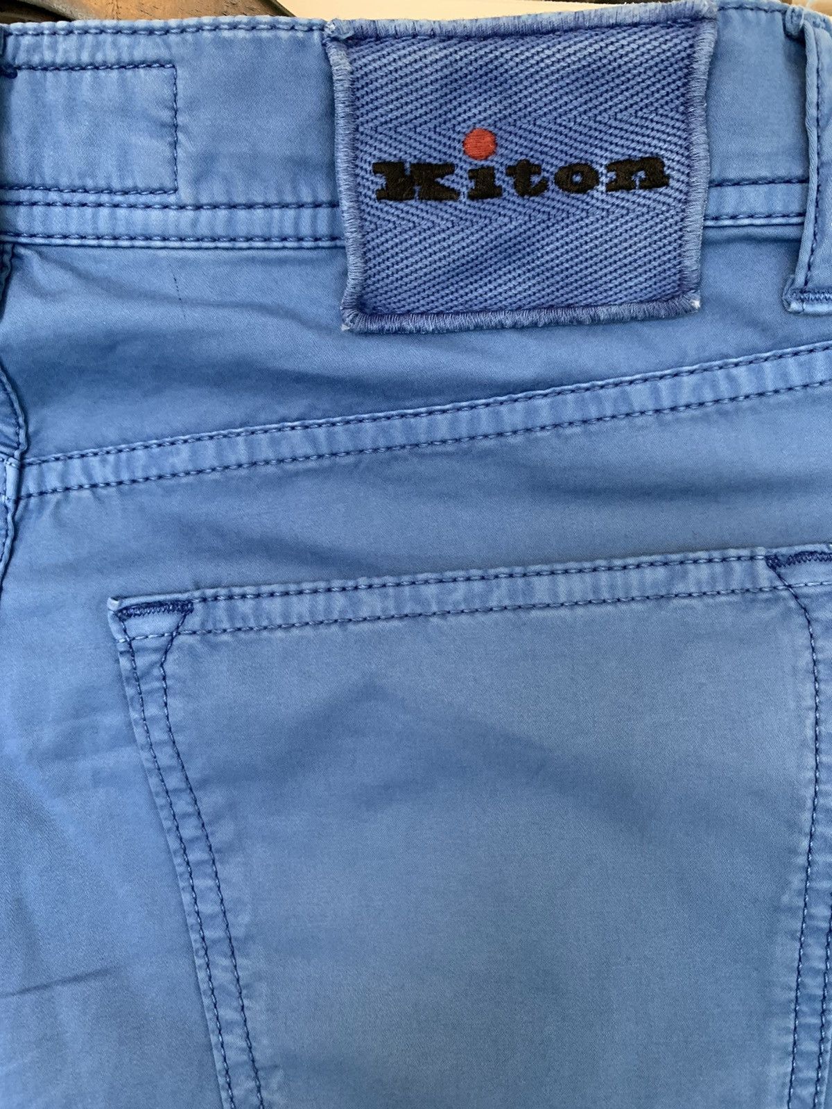Kiton RRP $1200 Kiton Blue cotton Trousers Size US 30 / EU 46 - 4 Thumbnail