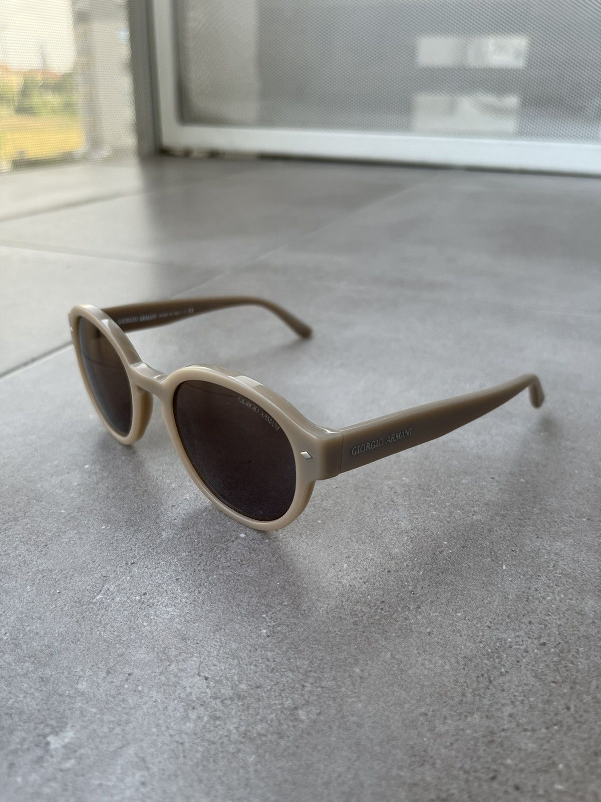 Armani × Emporio Armani × Giorgio Armani Giorgio Armani AR8005 5016/53 Cream Sunglasses Size ONE SIZE - 4 Thumbnail