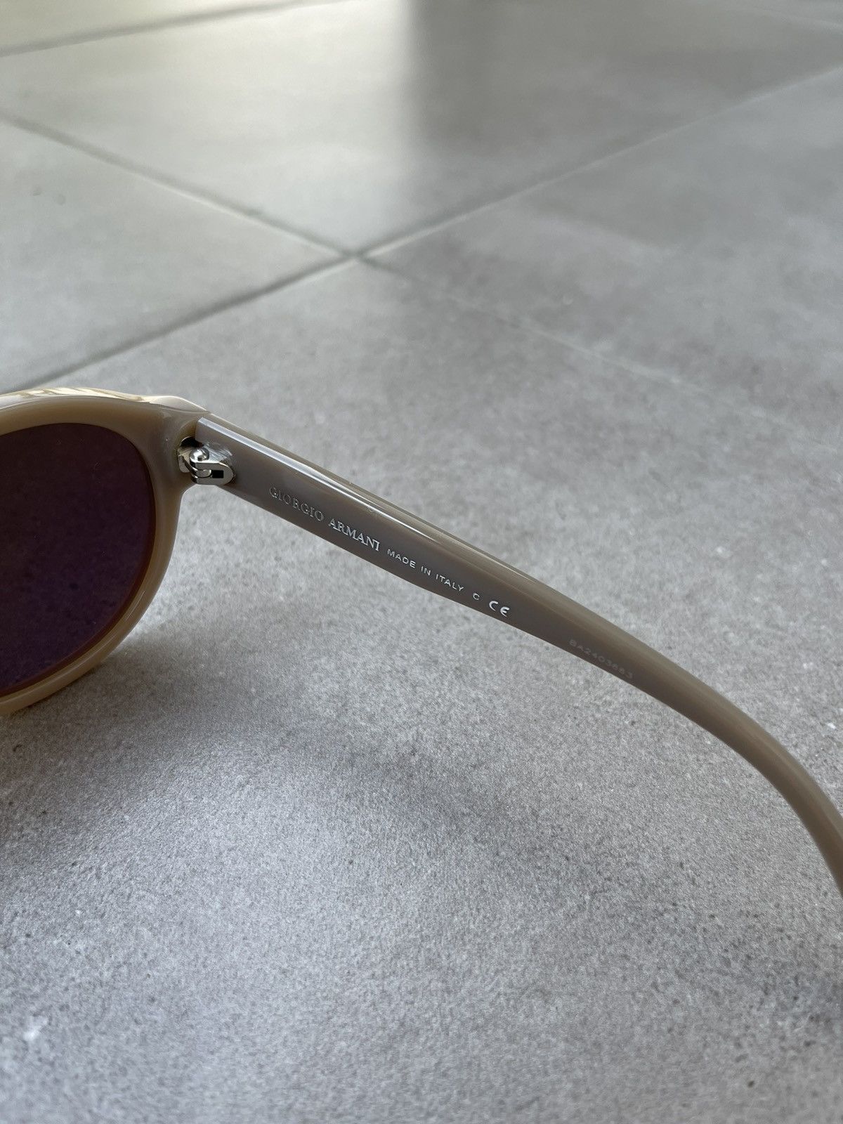 Armani × Emporio Armani × Giorgio Armani Giorgio Armani AR8005 5016/53 Cream Sunglasses Size ONE SIZE - 7 Thumbnail