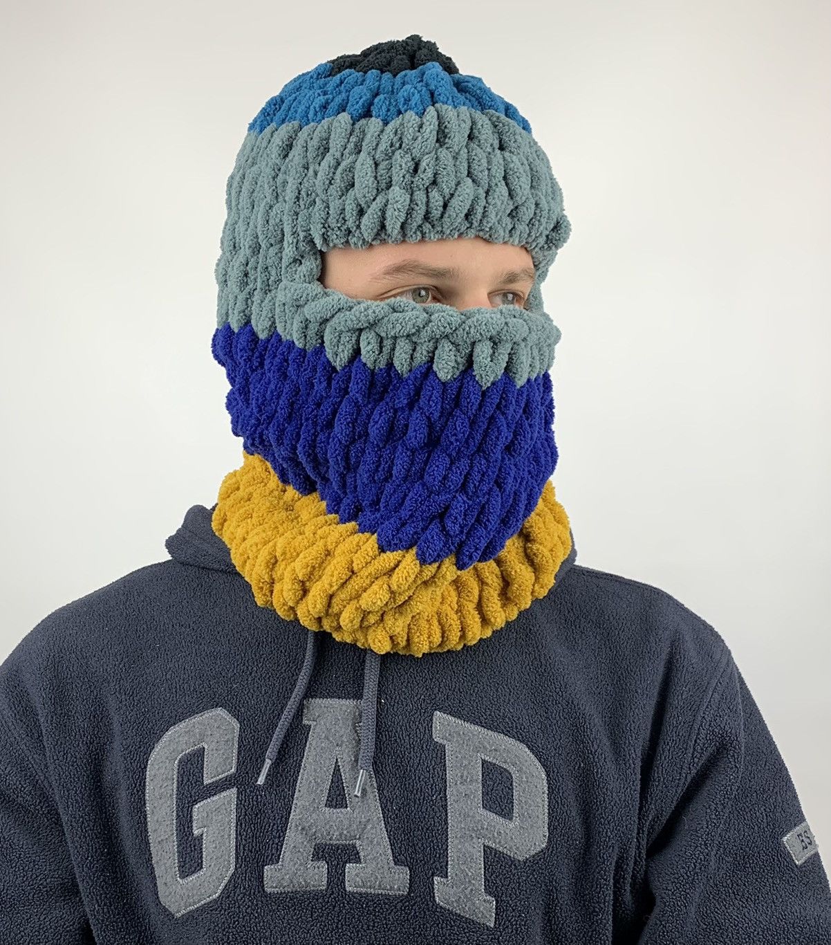 Handmade × Vintage Handmade Balaclava Tik Tok Style Ski Mask Size ONE SIZE - 2 Thumbnail