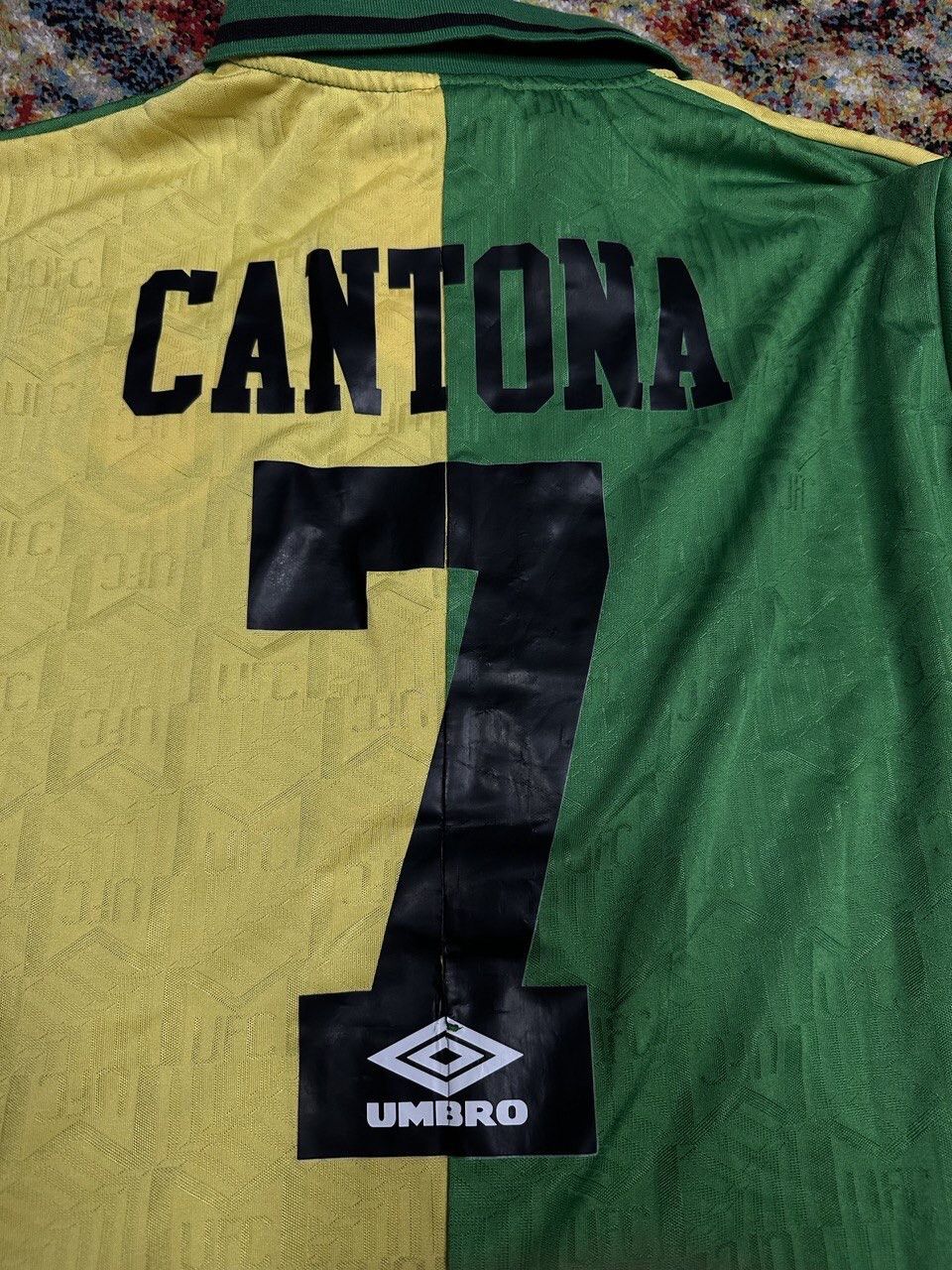 Umbro × Vintage VTG Manchester United 1992-94 Third Shirt #7 Cantona Jersey Size US M / EU 48-50 / 2 - 5 Thumbnail