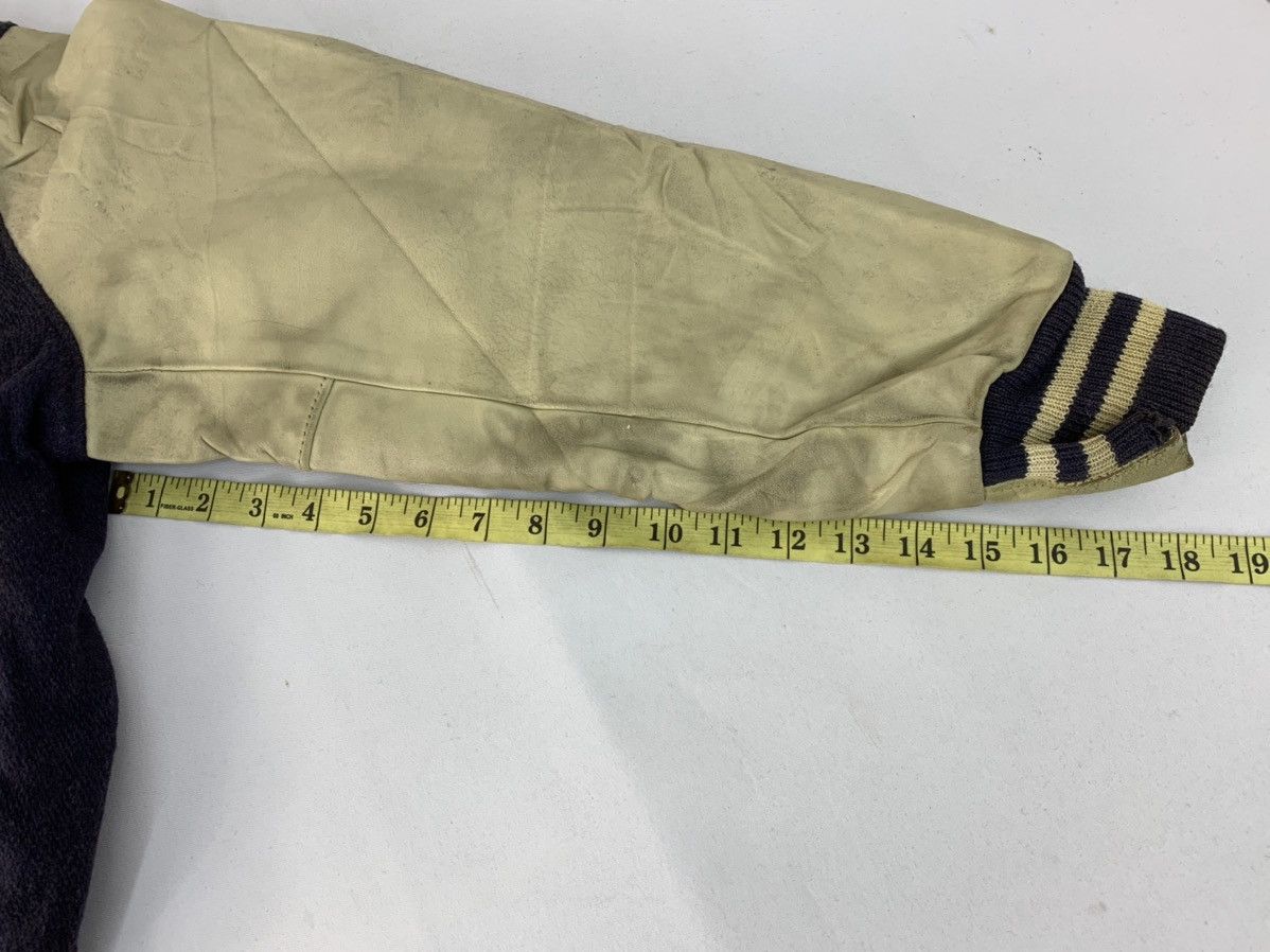 Golden Bear Vintage 80s USA Rare Leather Sleeve Varsity Padded Jacket Size US M / EU 48-50 / 2 - 12 Thumbnail