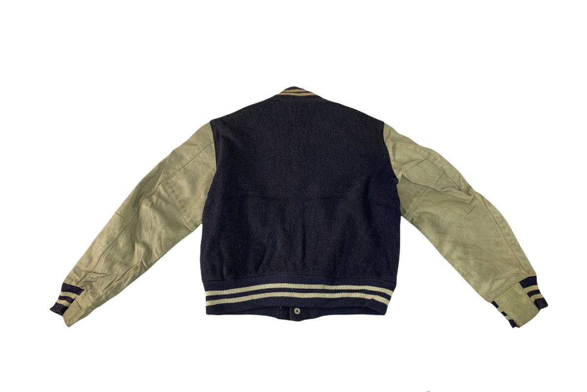 Golden Bear Vintage 80s USA Rare Leather Sleeve Varsity Padded Jacket Size US M / EU 48-50 / 2 - 5 Thumbnail