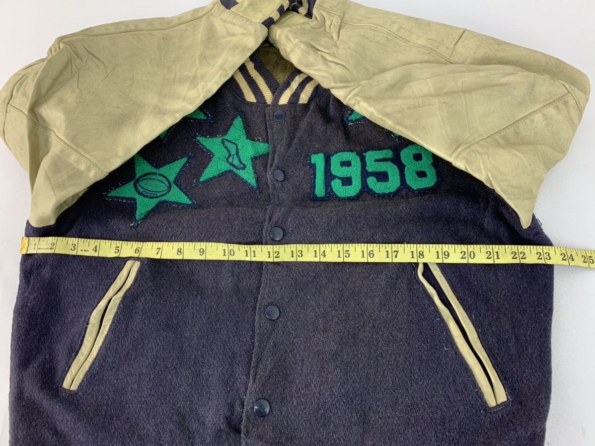 Golden Bear Vintage 80s USA Rare Leather Sleeve Varsity Padded Jacket Size US M / EU 48-50 / 2 - 10 Thumbnail