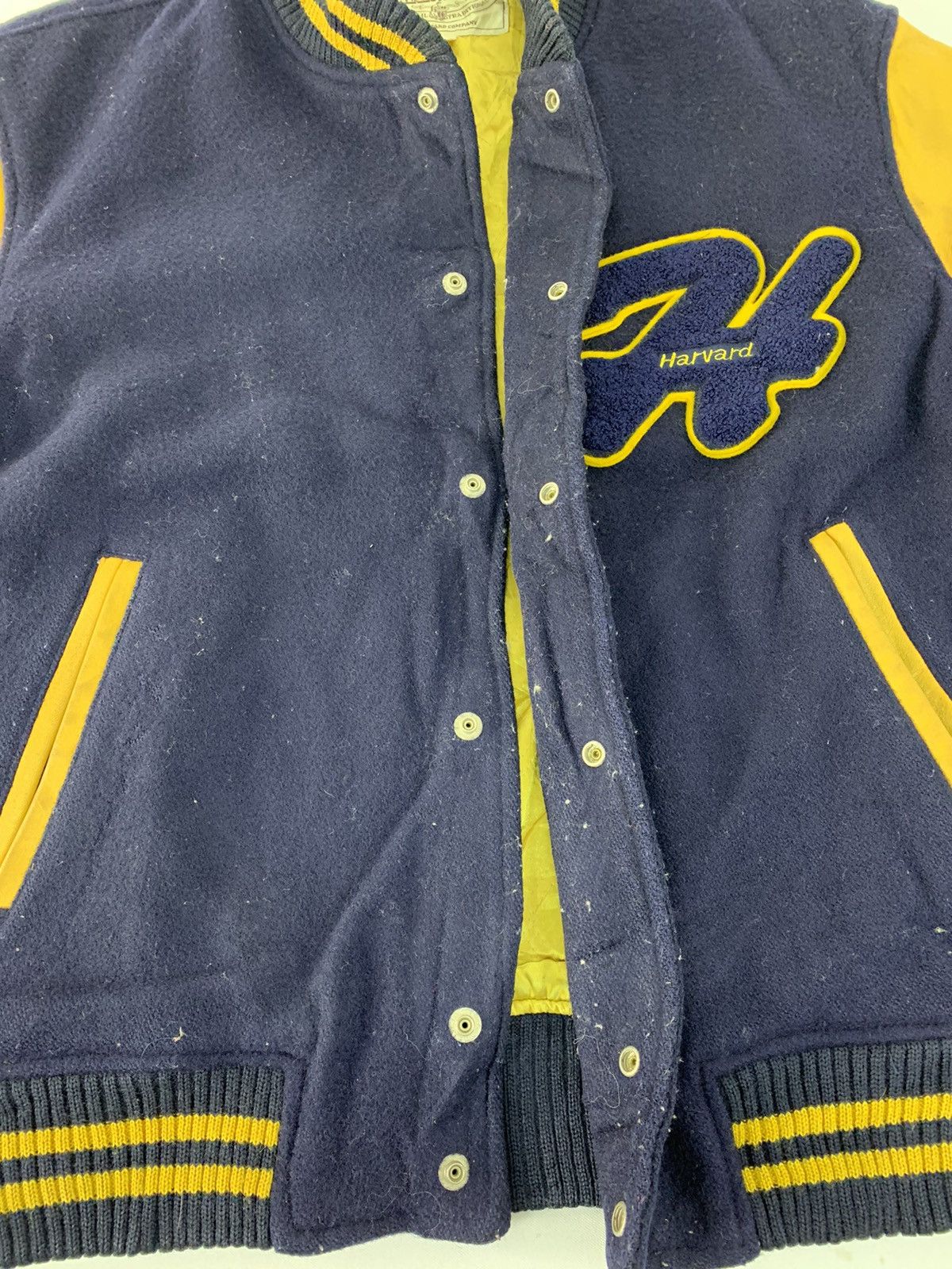 Grailed Varsity Jacket Harvard Company Embroidery Logo Snap Button Size US L / EU 52-54 / 3 - 5 Thumbnail