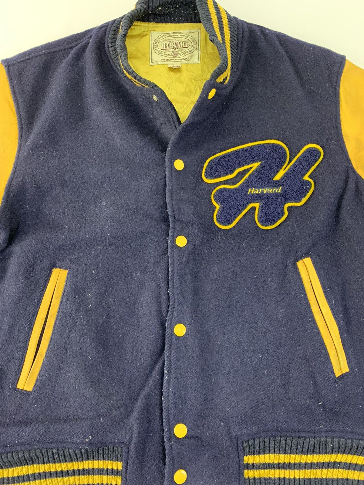 Grailed Varsity Jacket Harvard Company Embroidery Logo Snap Button Size US L / EU 52-54 / 3 - 4 Thumbnail
