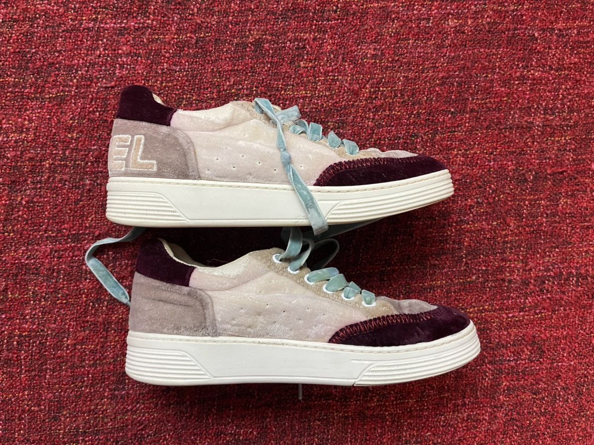 Chanel Chanel velour logo sneakers Size US 7 / IT 37 - 4 Thumbnail