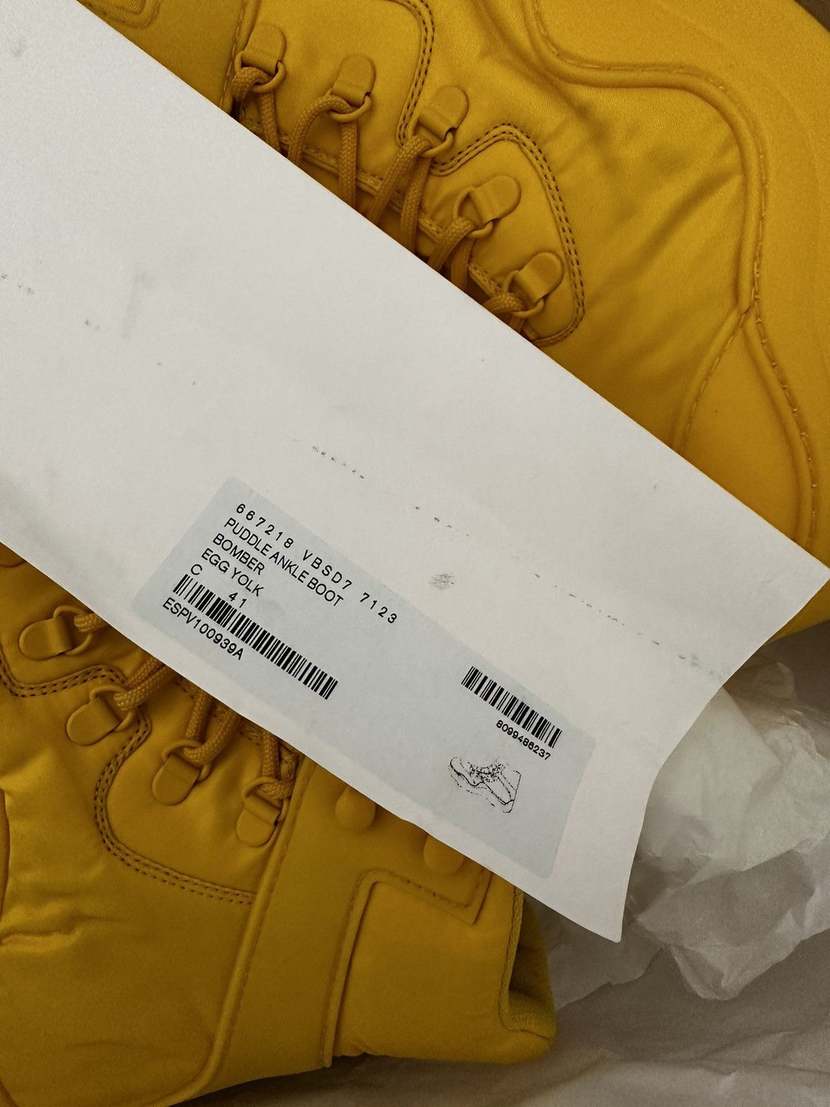 Bottega Veneta Puddle bomber boots in Egg Yolk Size US 8 / EU 41 - 7 Thumbnail