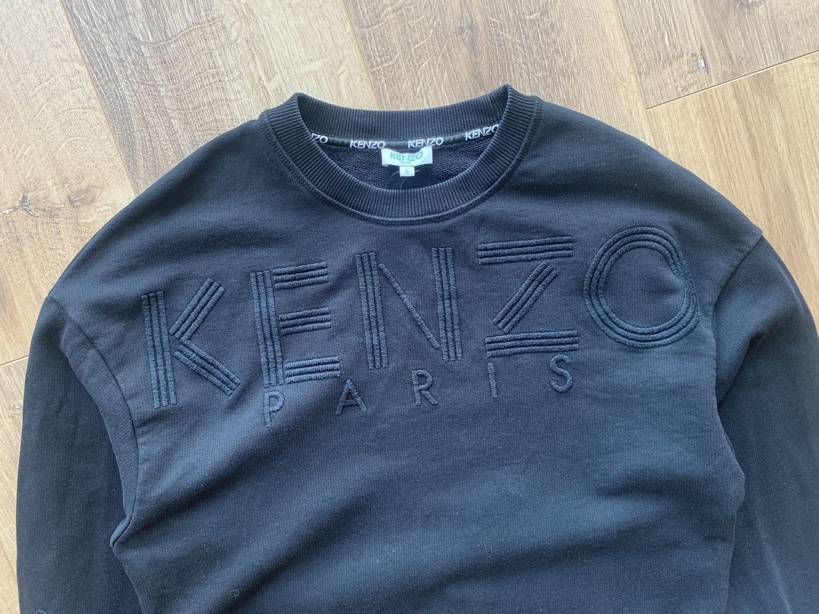 Kenzo Kenzo big logo black sweatshirt Size S / US 4 / IT 40 - 3 Thumbnail