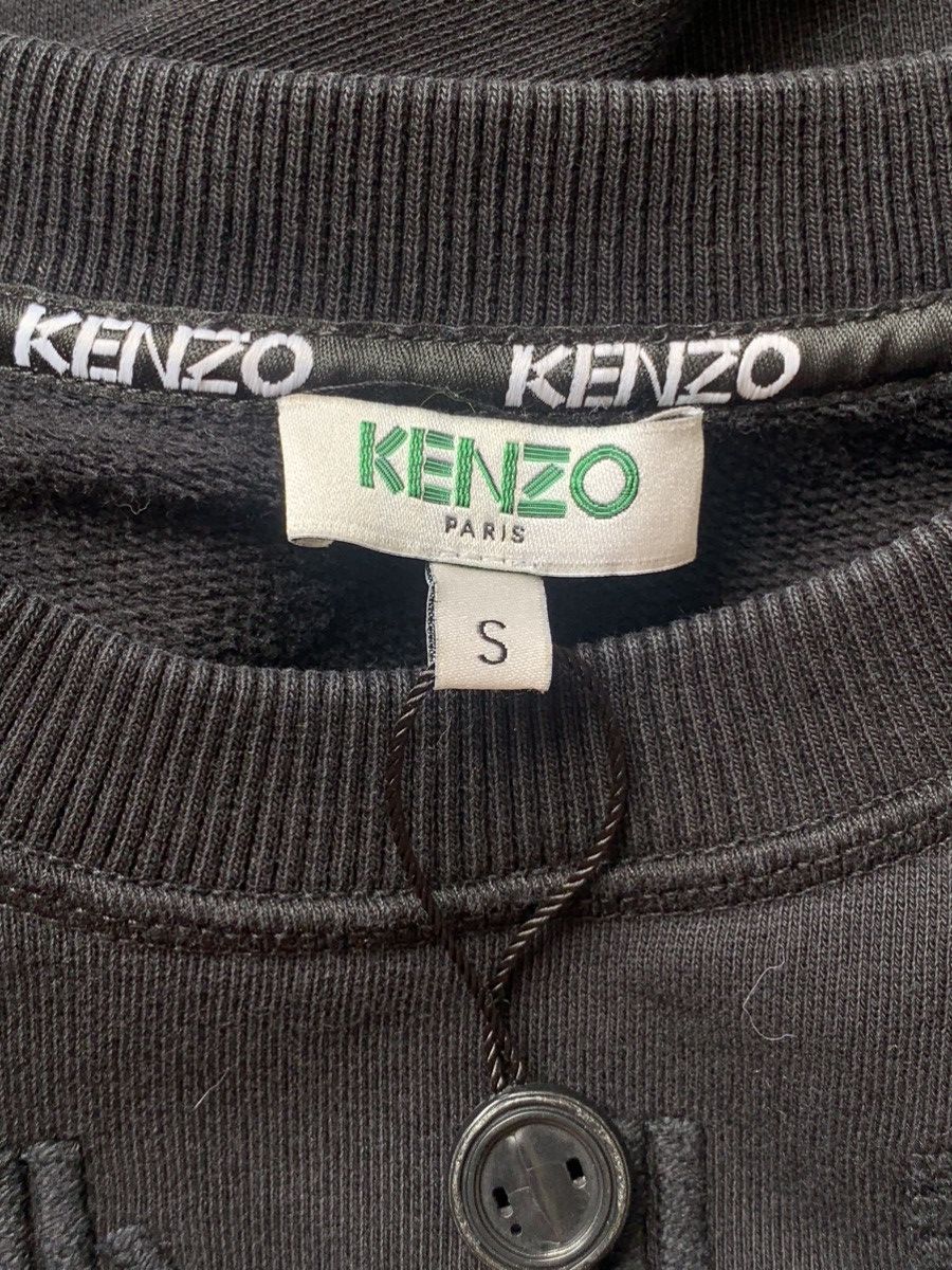 Kenzo Kenzo big logo black sweatshirt Size S / US 4 / IT 40 - 9 Thumbnail