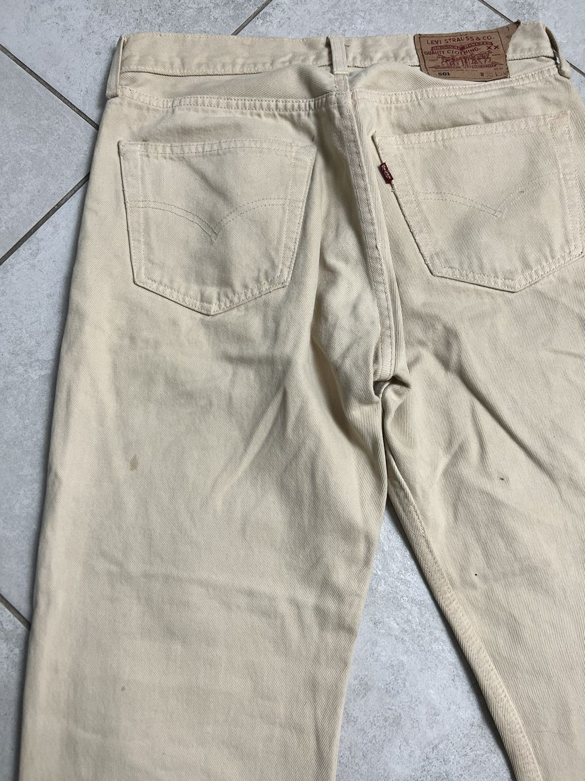 Levi's Rare Vintage 90s Levi’s 501 32x34 Sand Denim Jeans Pants Size US 32 / EU 48 - 6 Thumbnail